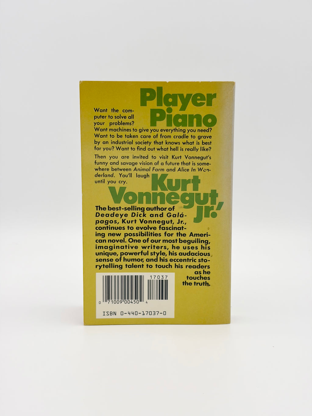 Player Piano by Kurt Vonnegut, Jr.