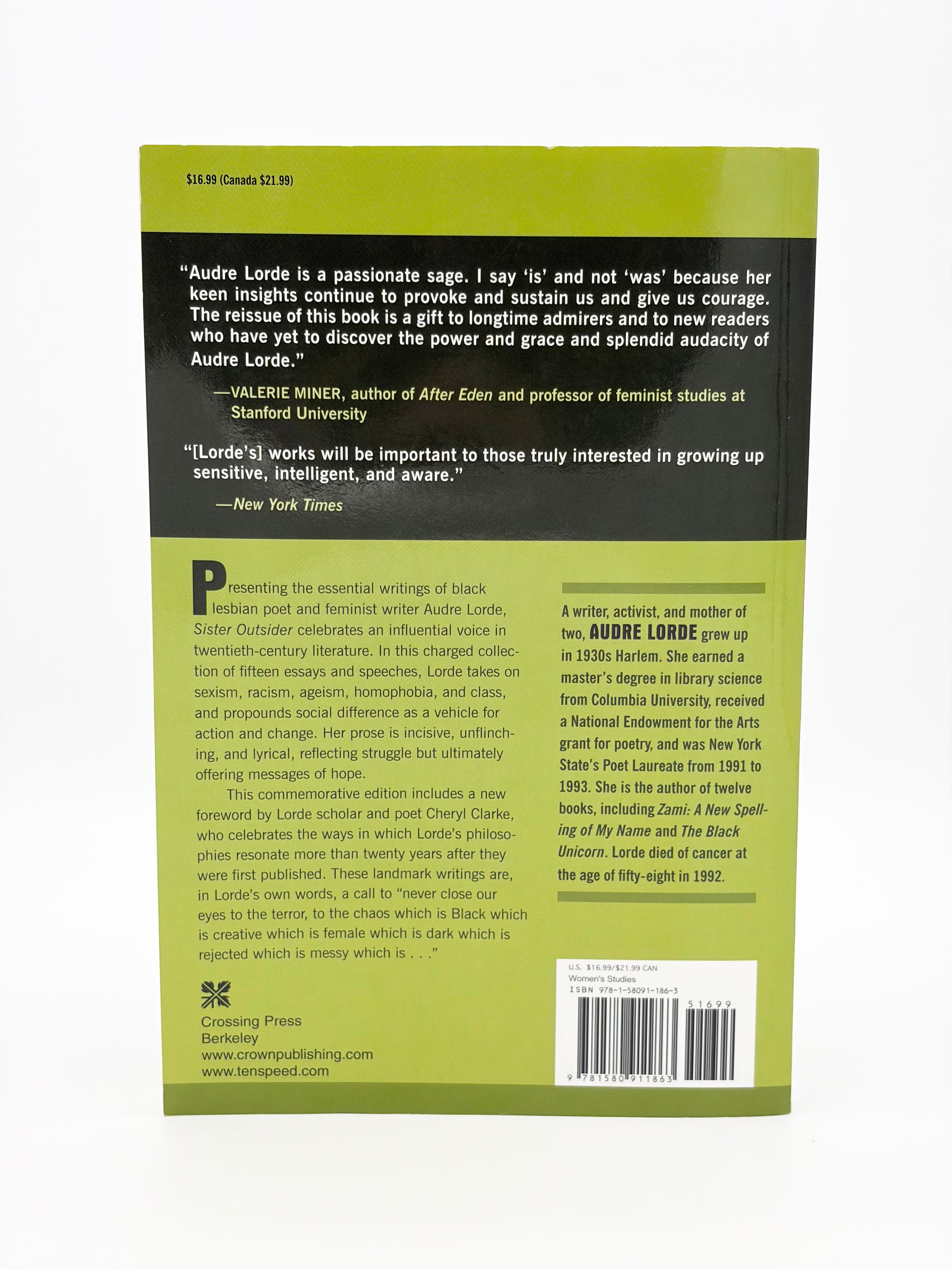 Sister Outsider - Essays & Speeches by Audre Lorde