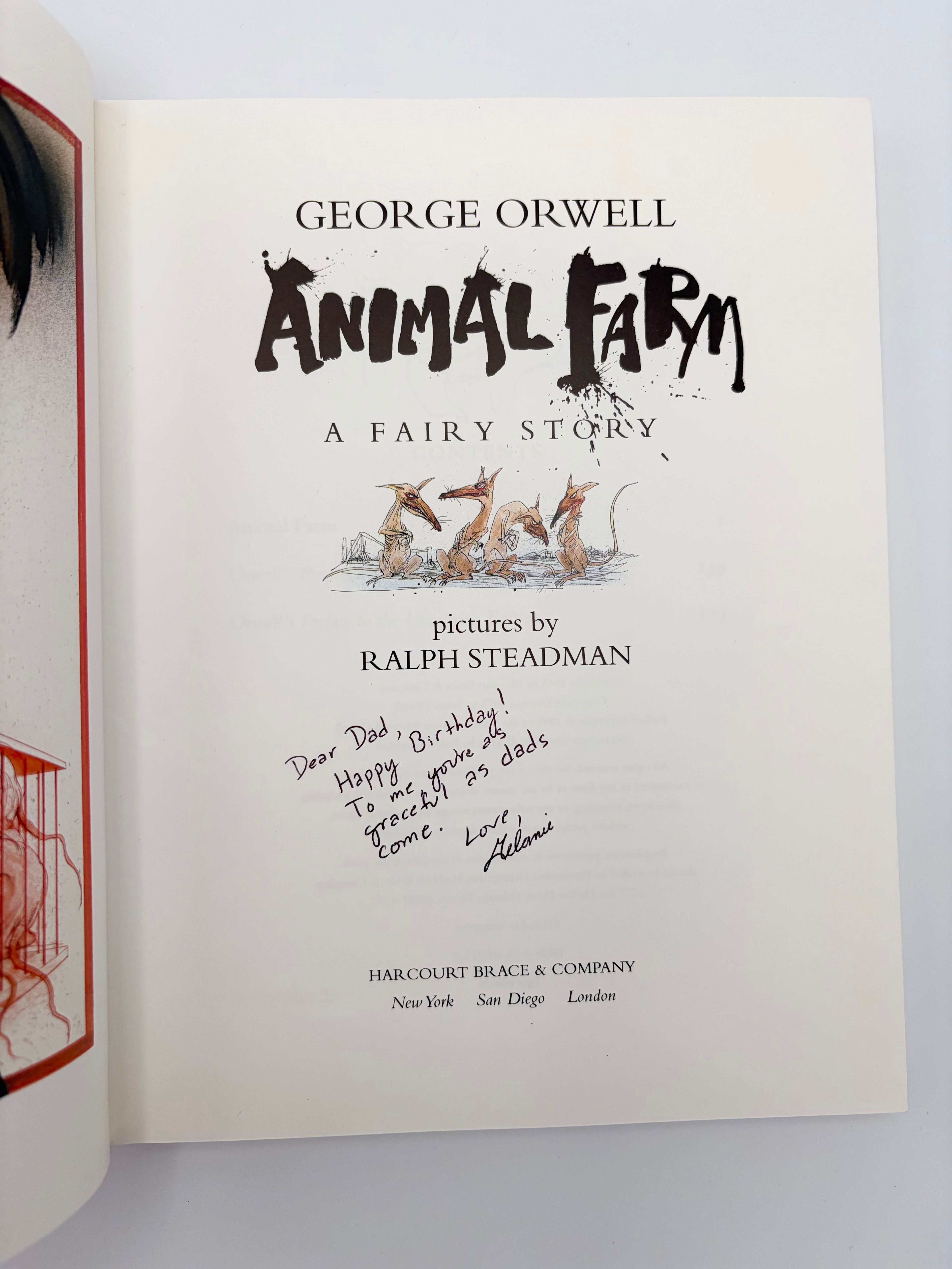 Animal Farm by George Orwell - 50th Anniversary Edition with art by Ralph Steadman