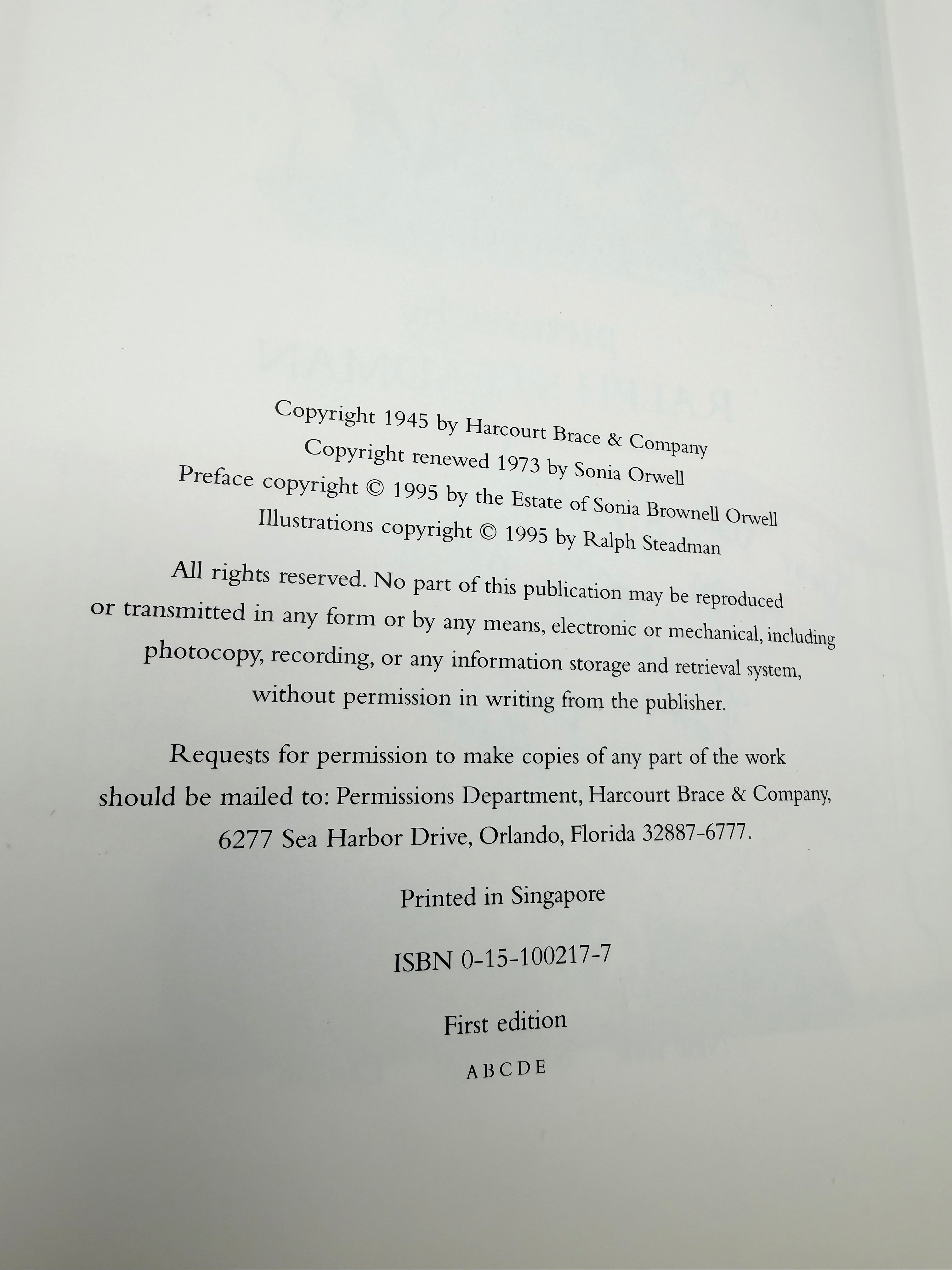 Animal Farm by George Orwell - 50th Anniversary Edition with art by Ralph Steadman