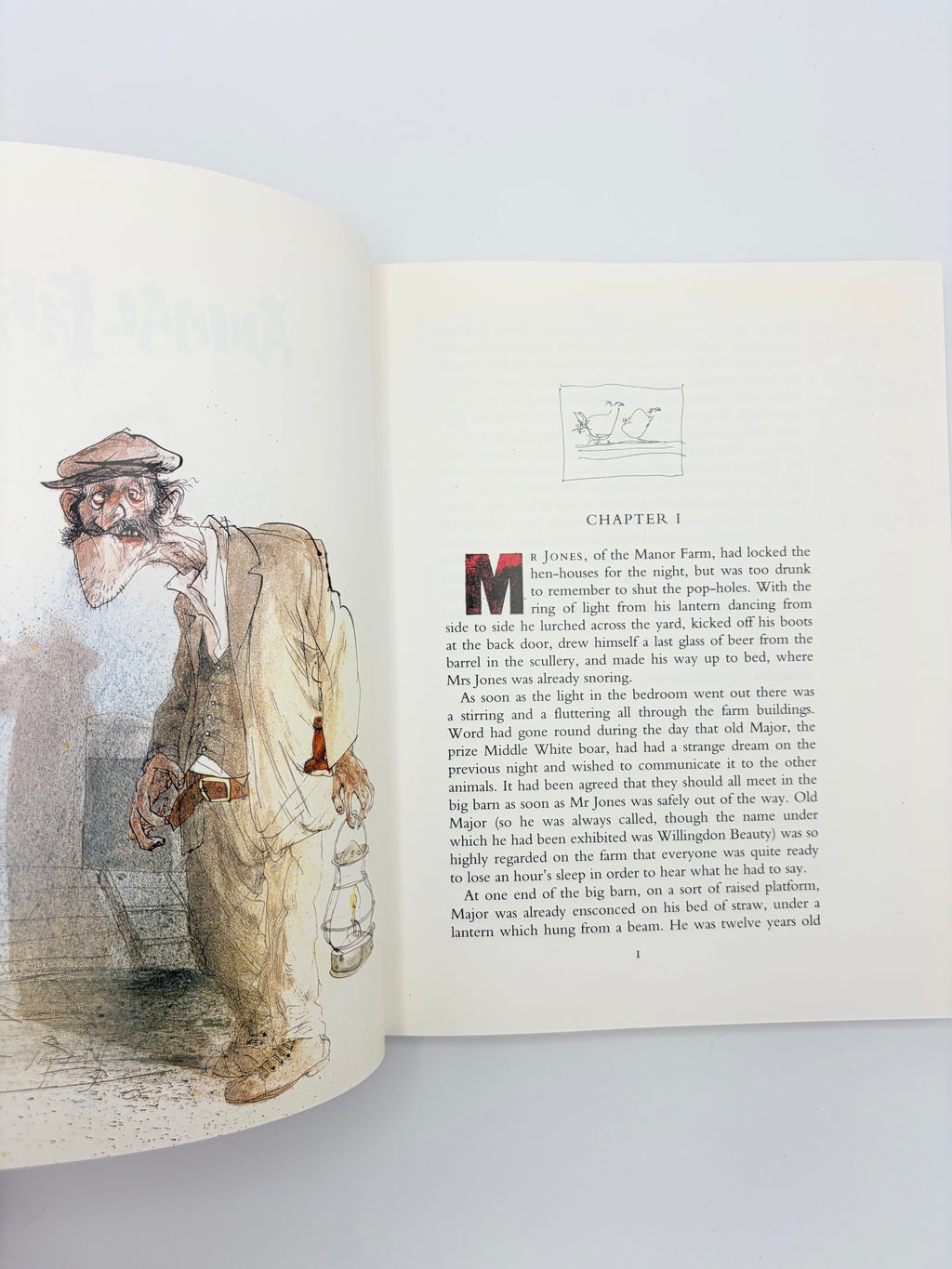 Animal Farm by George Orwell - 50th Anniversary Edition with art by Ralph Steadman