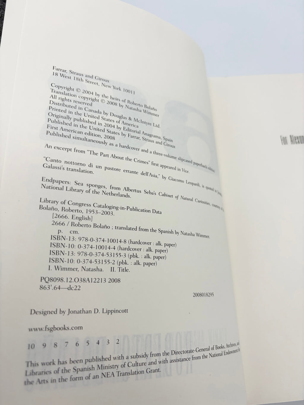 2666 by Roberto Bolaño
