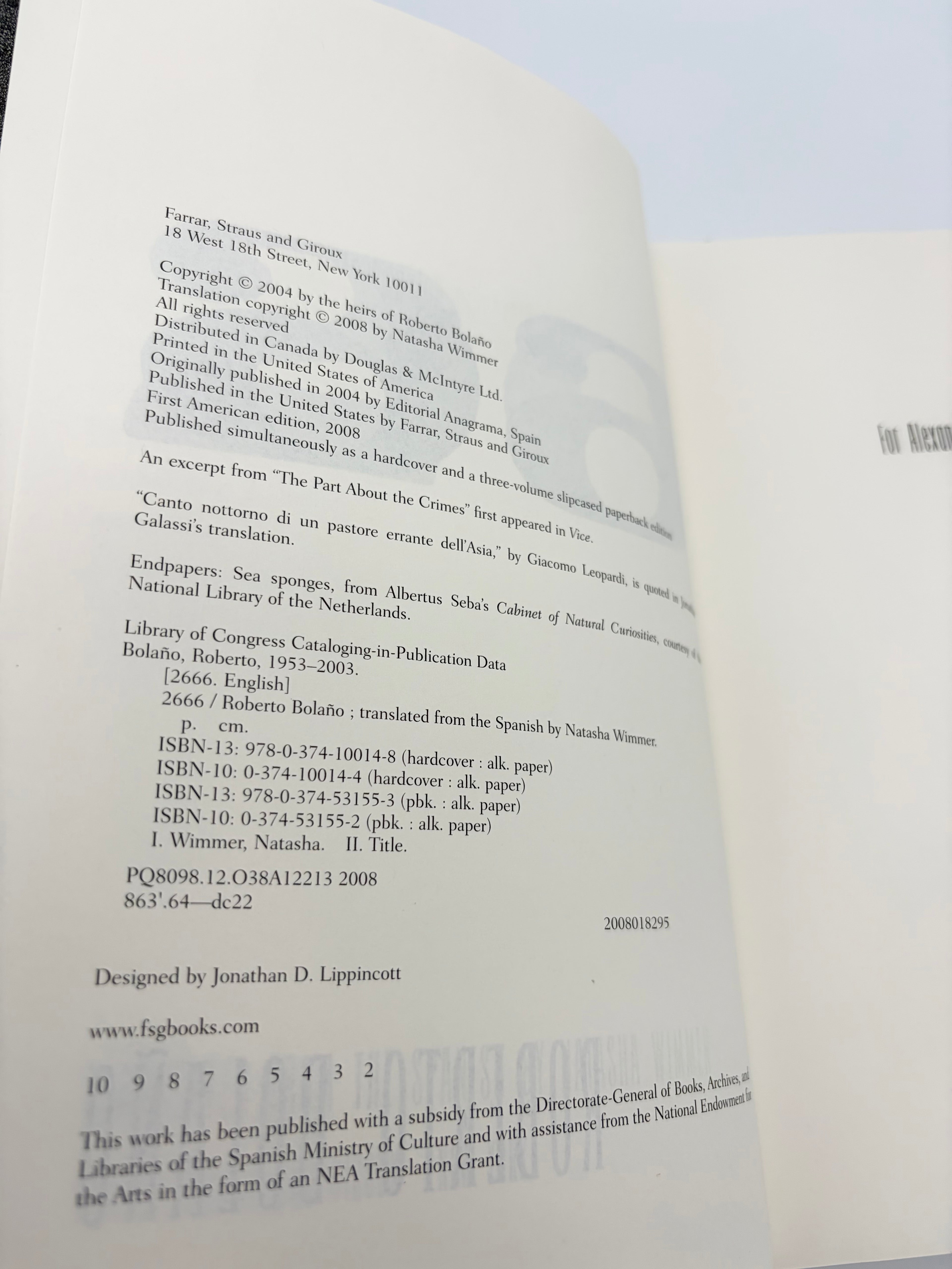 2666 by Roberto Bolaño