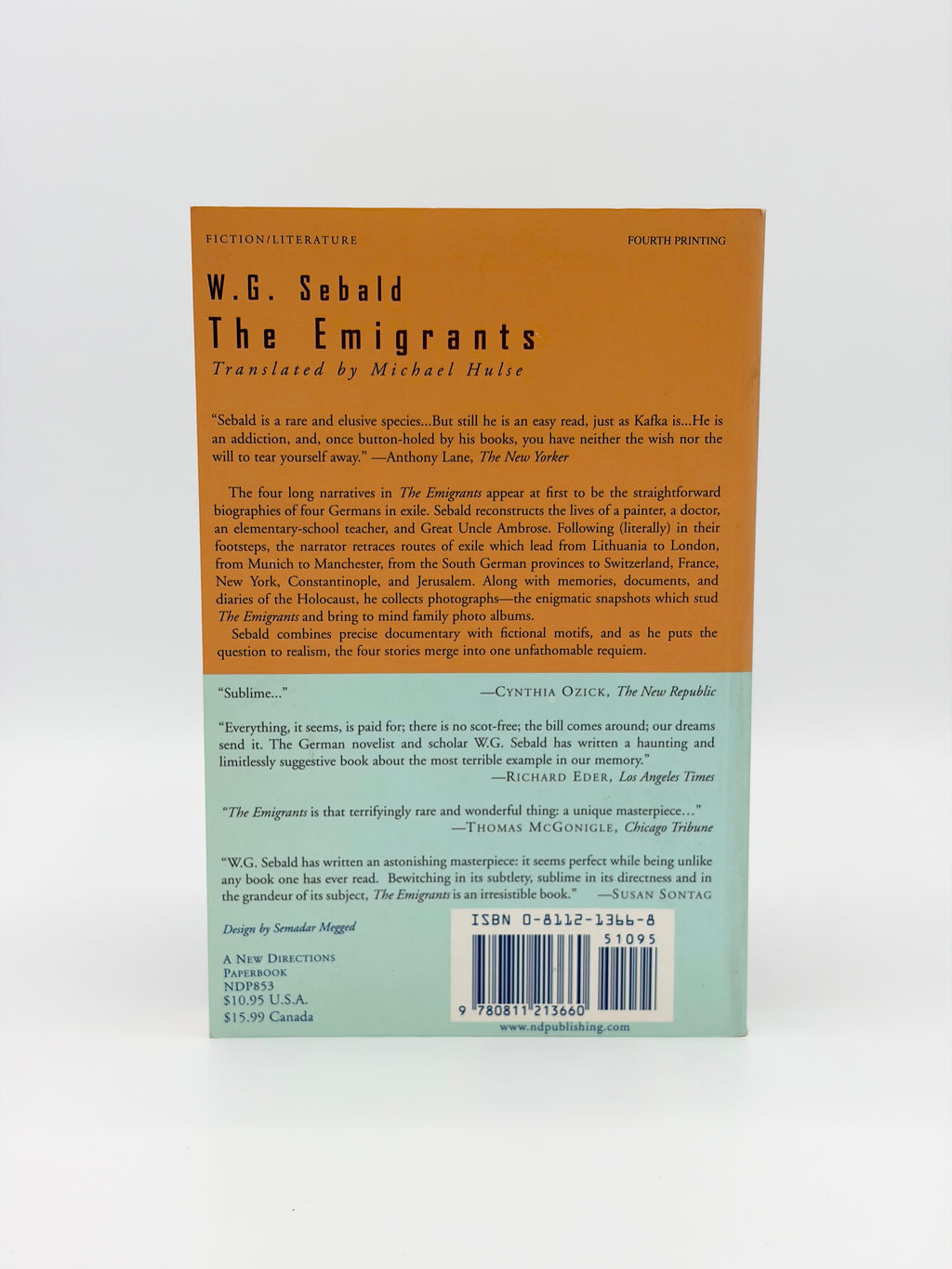 The Emigrants by W.G. Sebald