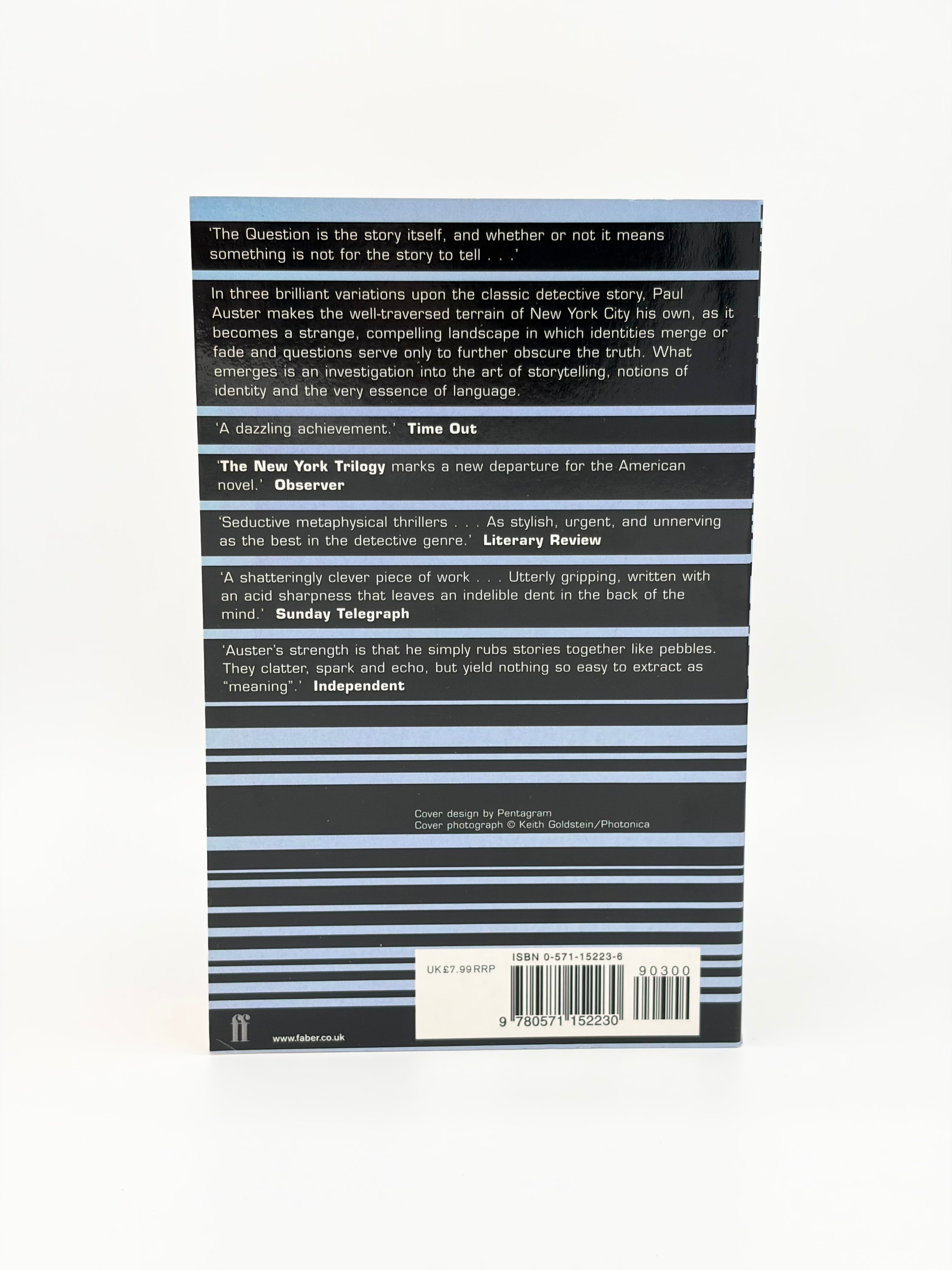 The New York Trilogy by Paul Auster
