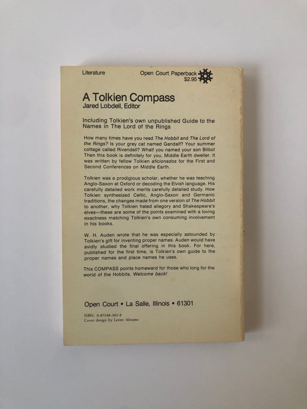 A Tolkien Compass edited by Jared Lobdell