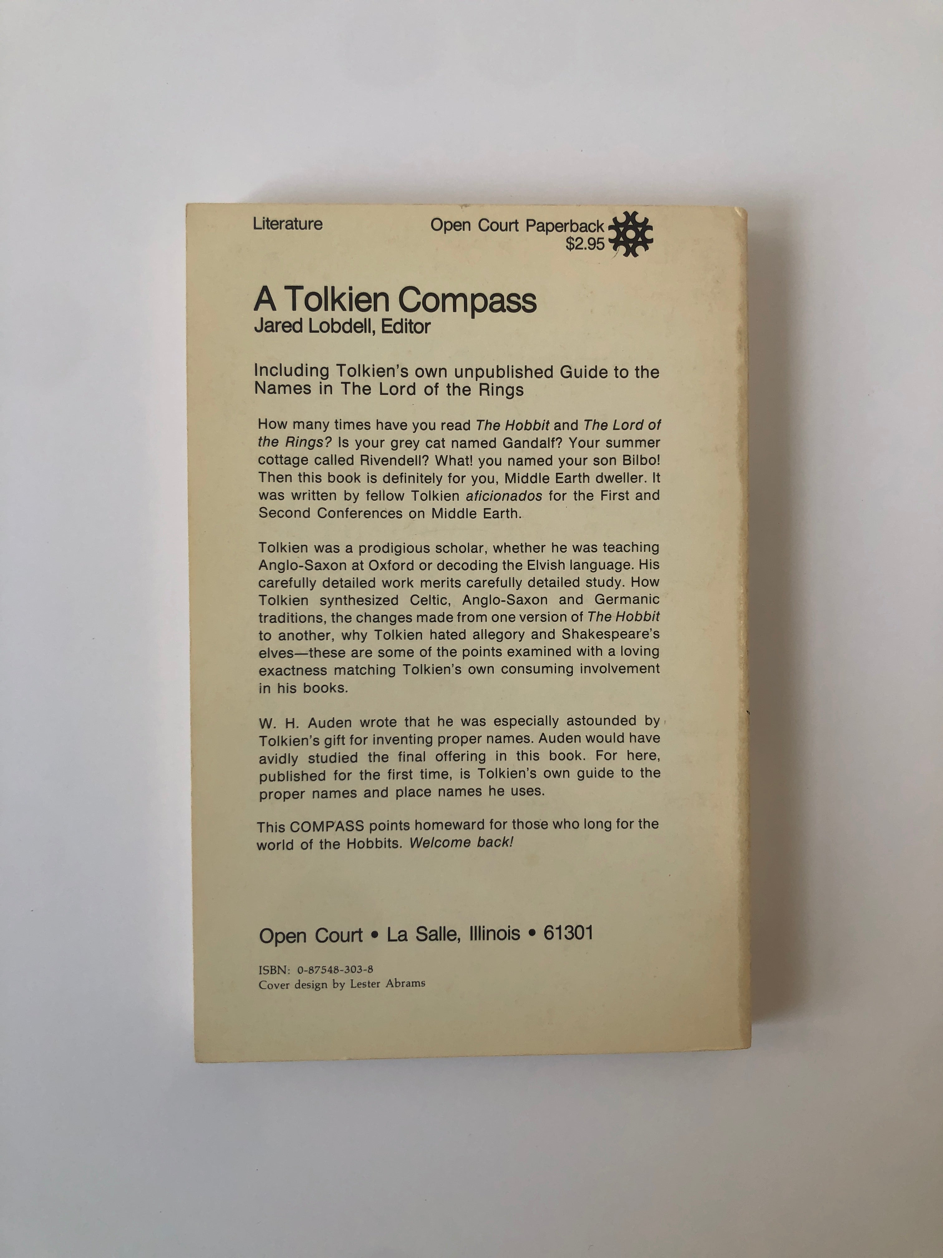 A Tolkien Compass edited by Jared Lobdell