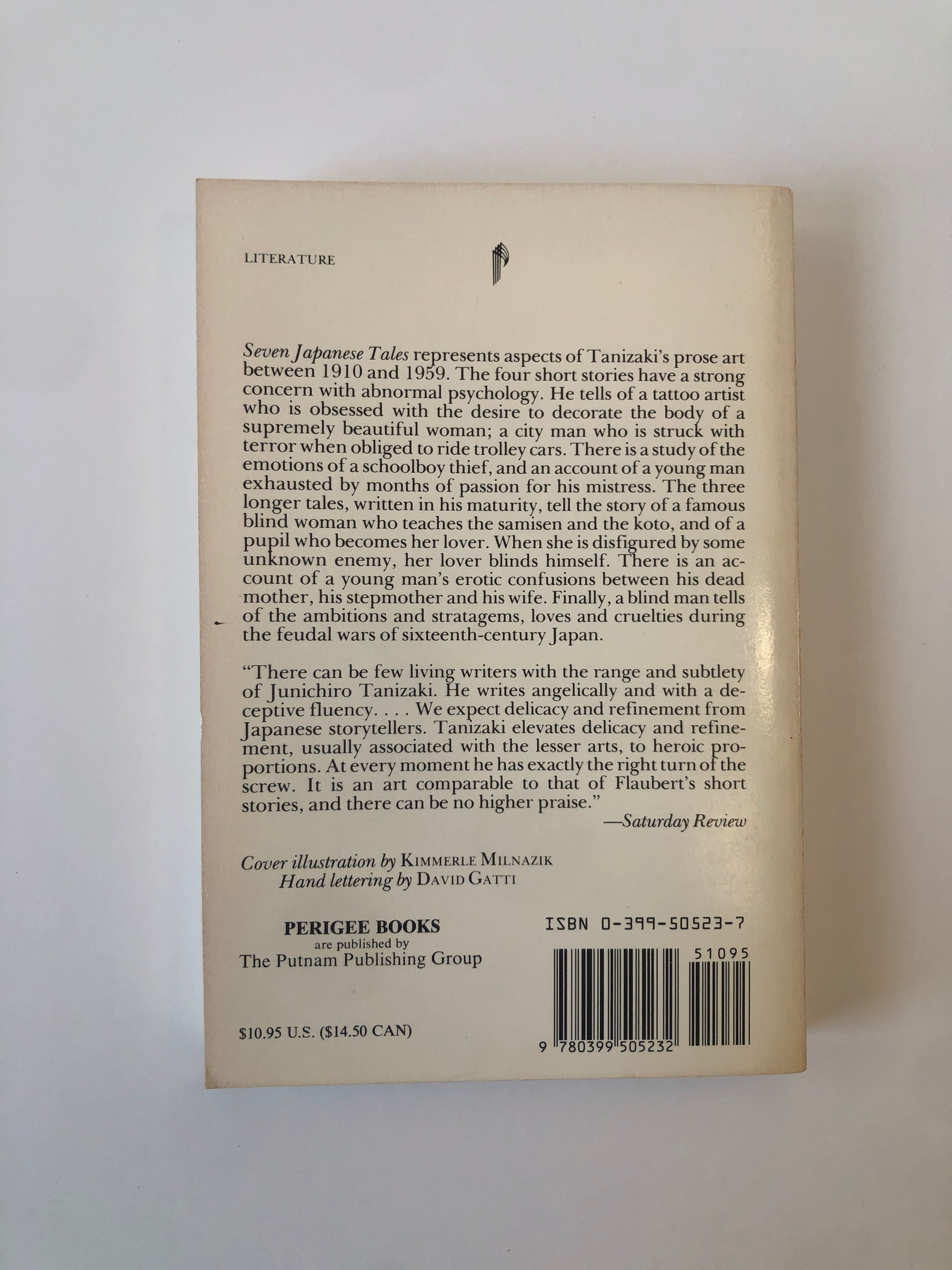 Seven Japanese Tales by Jun'ichirō Tanizaki