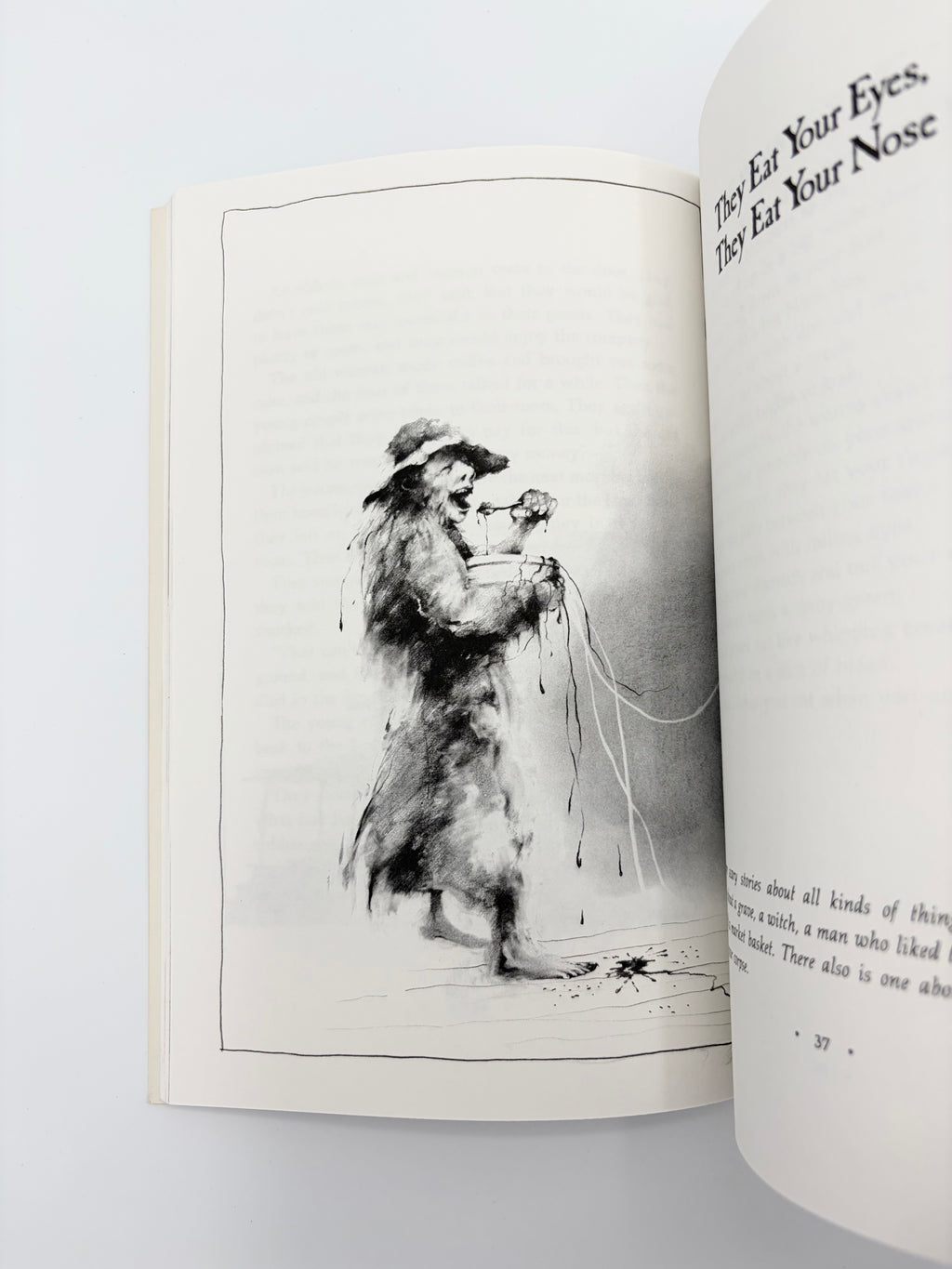 Scary Stories to Tell in the Dark by Alvin Schwartz with nightmare fuel by Stephen Gammell