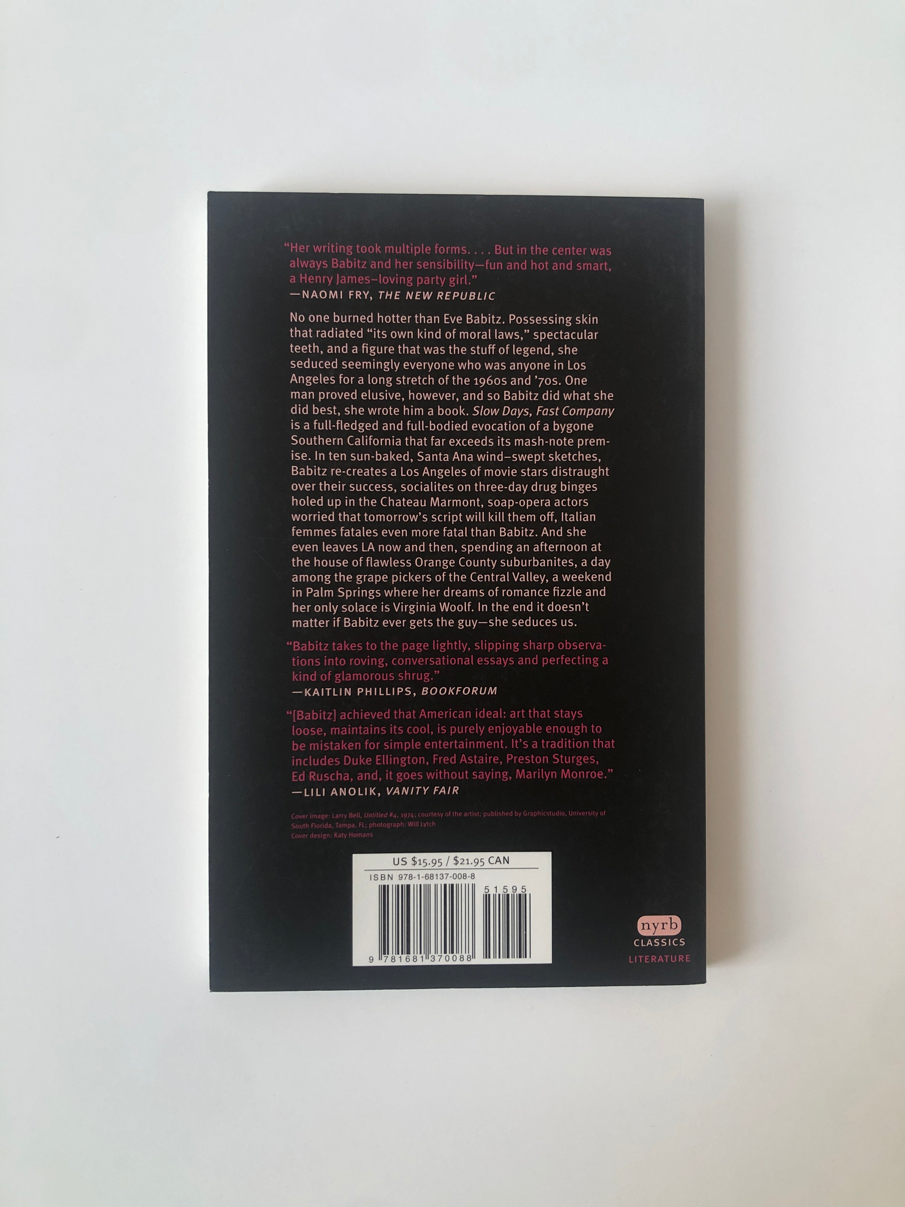 Slow Days, Fast Company: The World, The Flesh, and L.A. - NYRB Classics