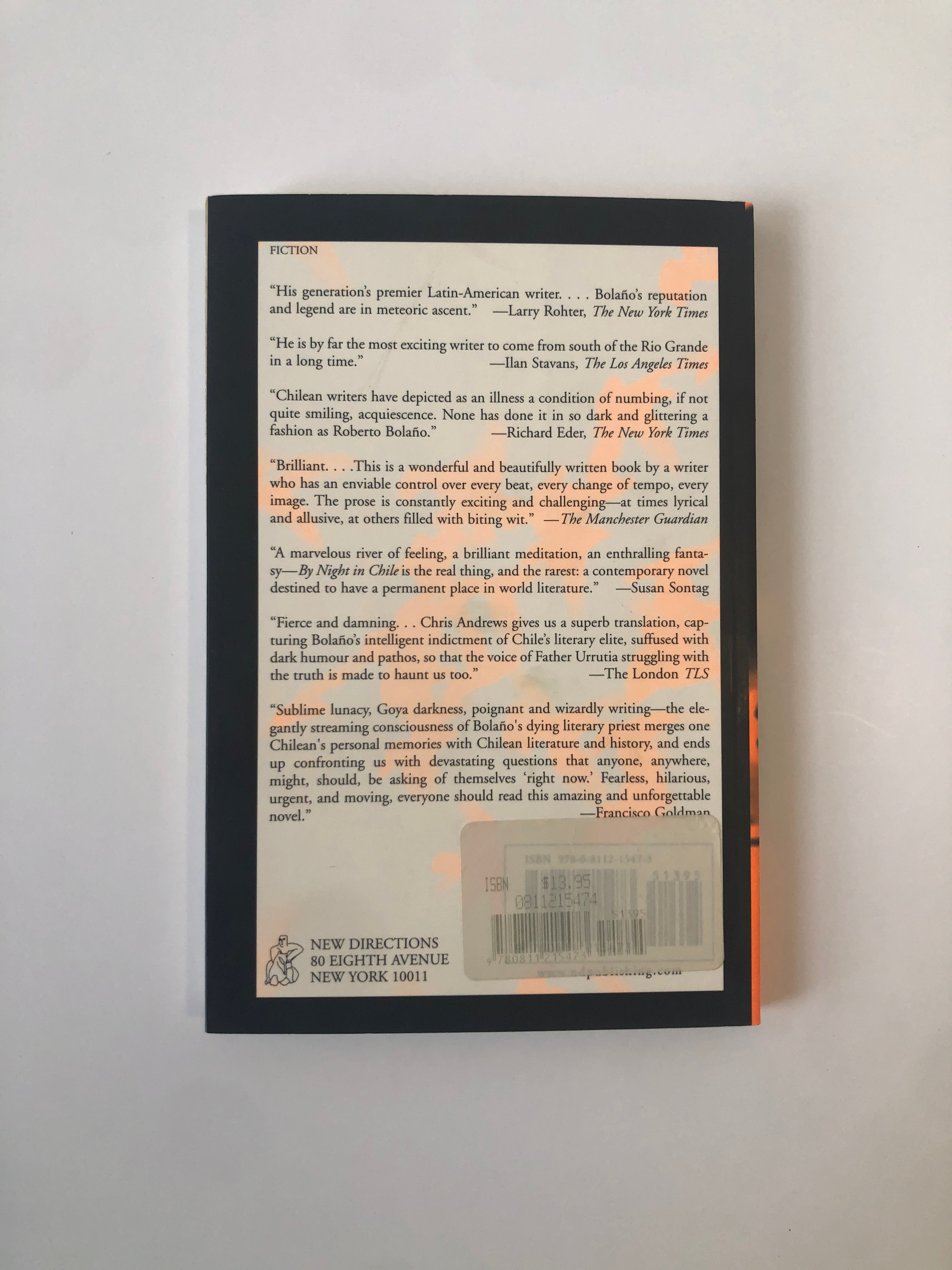 By Night in Chile by Roberto Bolaño