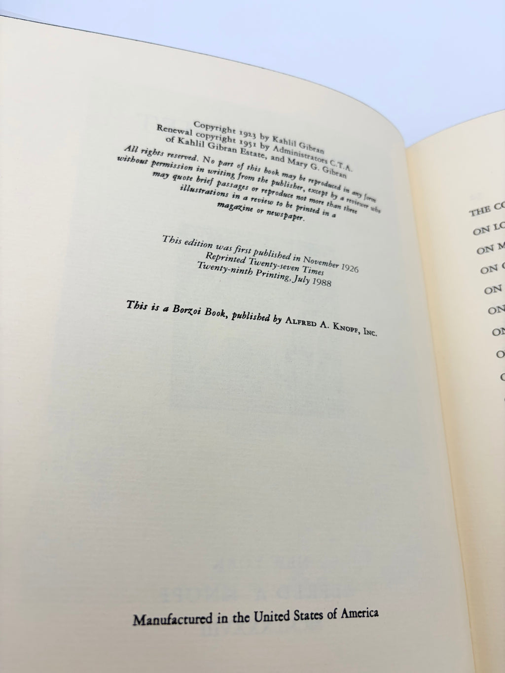 The Prophet by Kahlil Gibran