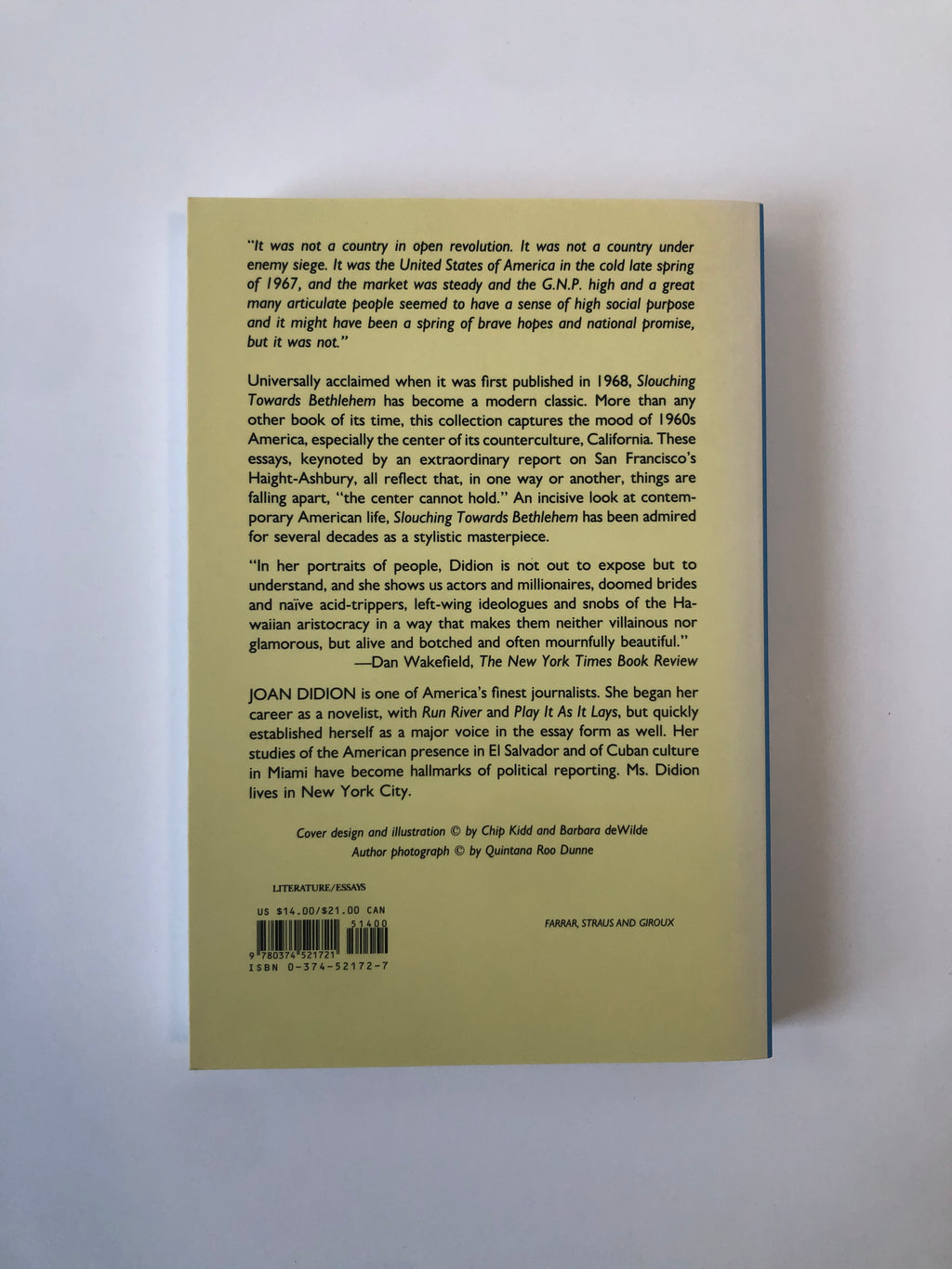 Slouching Towards Bethlehem by Joan Didion