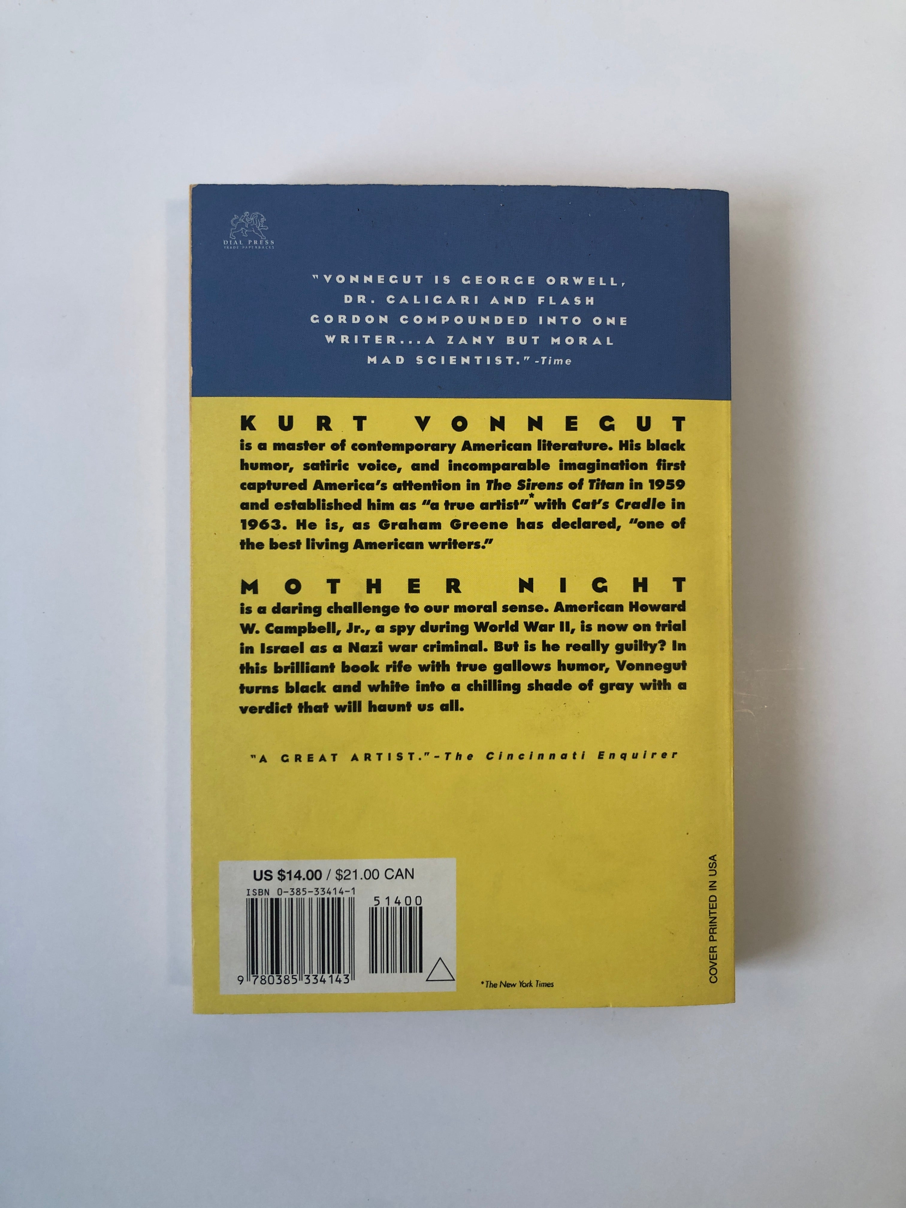 Mother Night by Kurt Vonnegut, Jr.