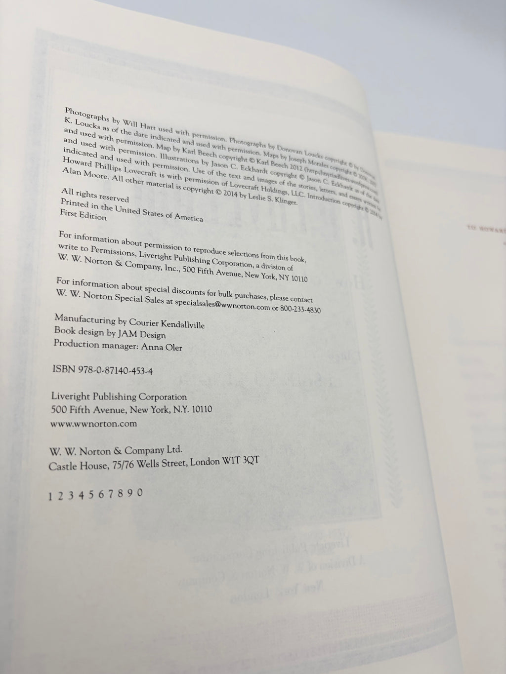 The New Annotated H.P. Lovecraft edited by Leslie S. Klinger with an introduction by Alan Moore