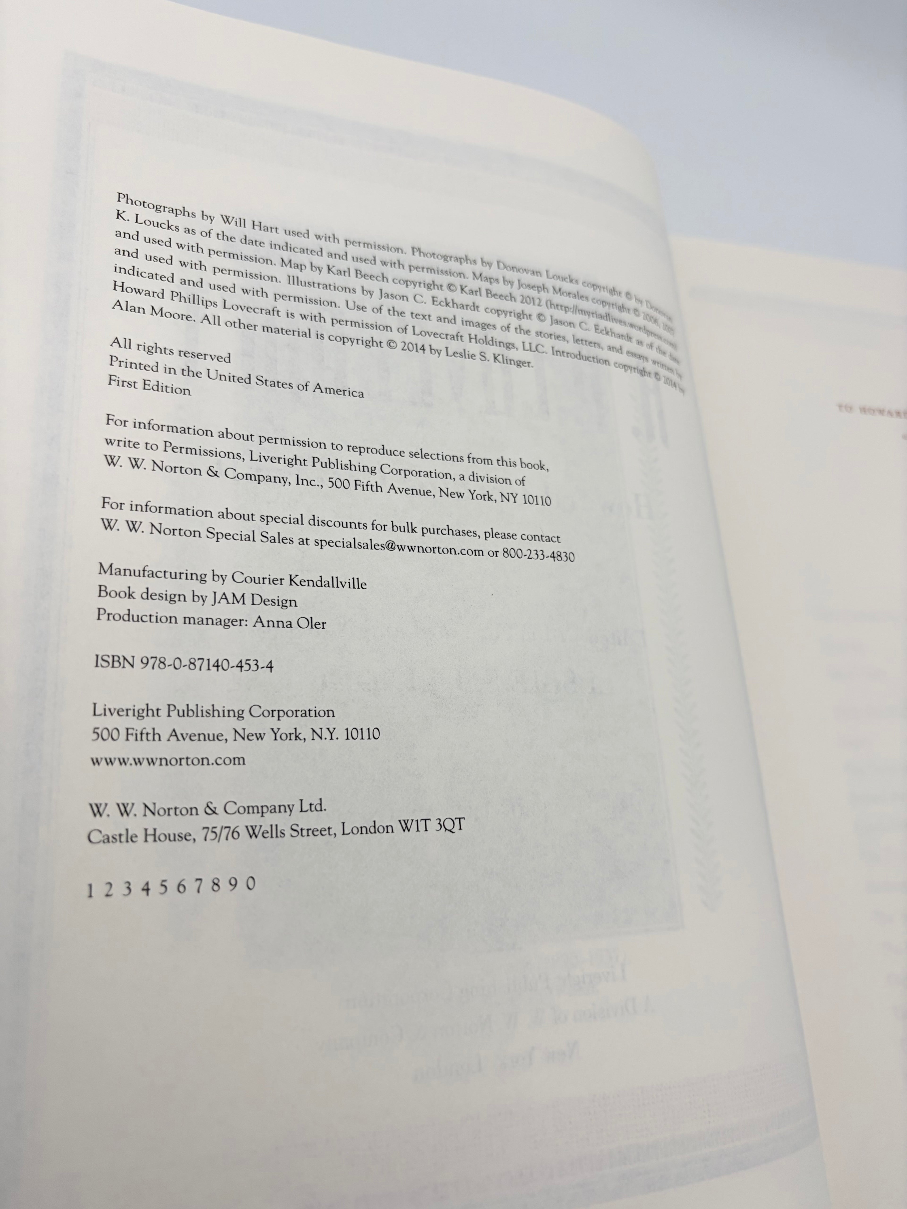 The New Annotated H.P. Lovecraft edited by Leslie S. Klinger with an introduction by Alan Moore