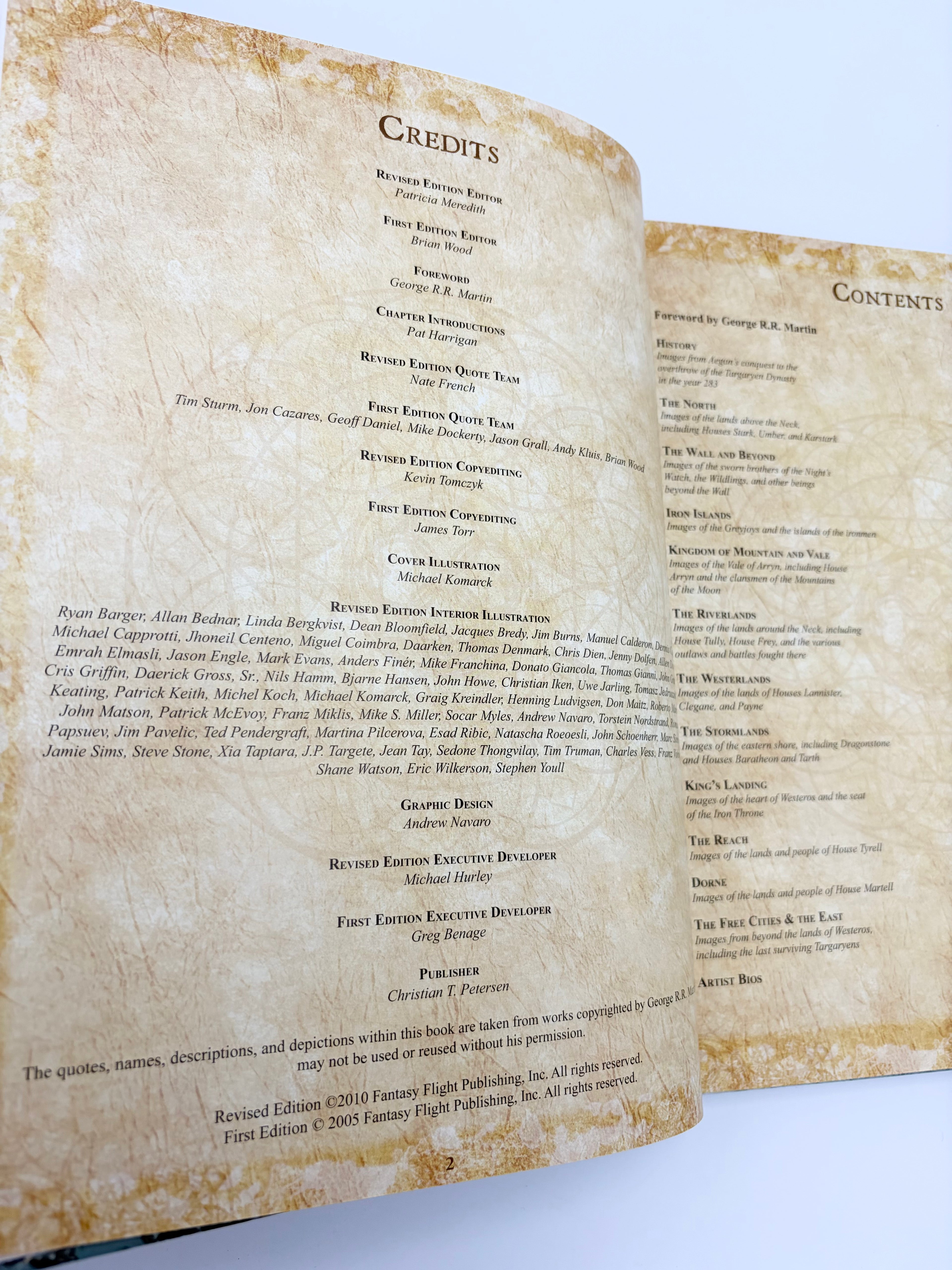 The Art of George R.R. Martin's A Song of Ice and Fire Vols. I & II edited by Patricia Meredith