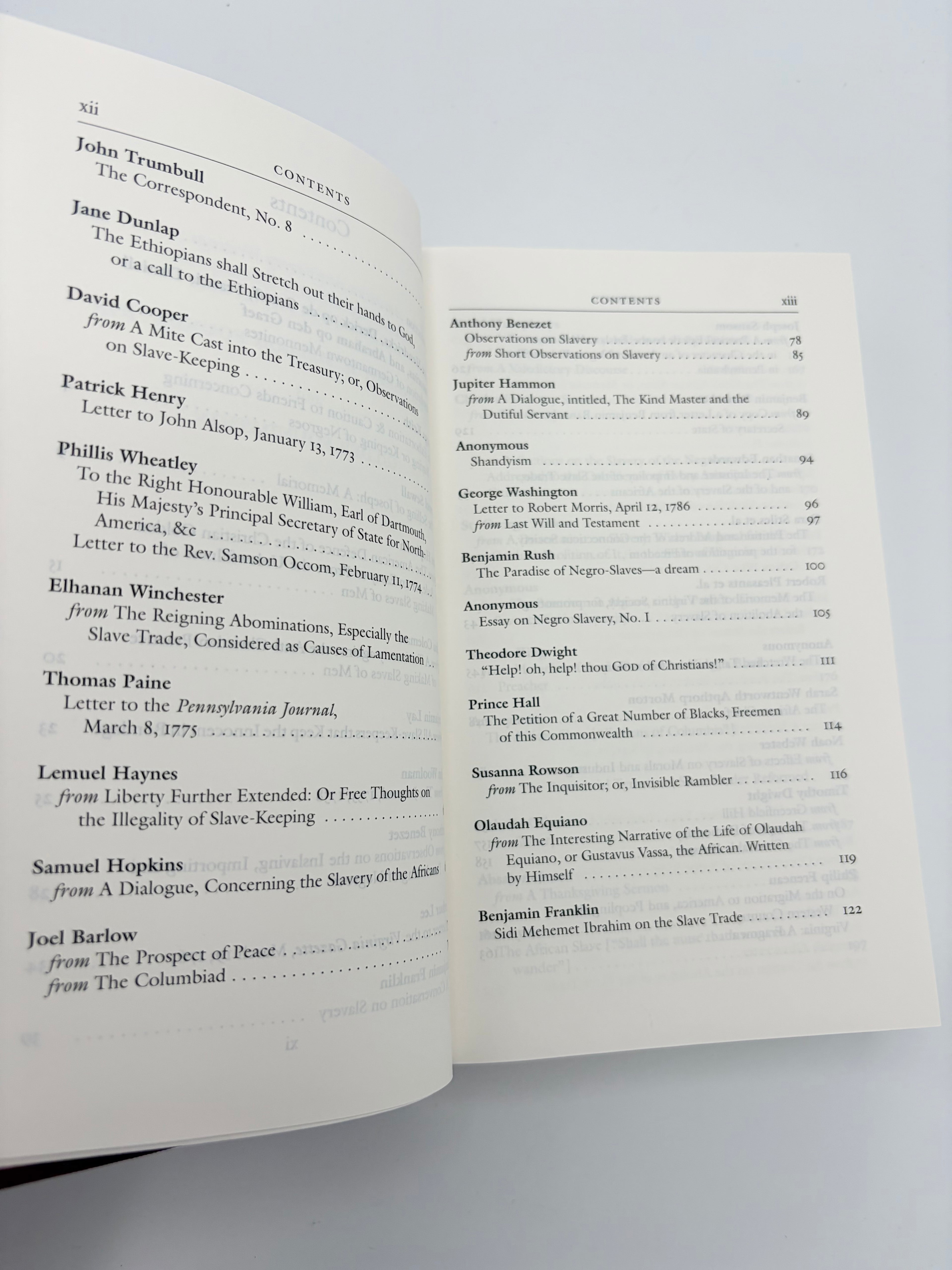 American Antislavery Writings: Colonial Beginnings to Emancipation - The Library of America