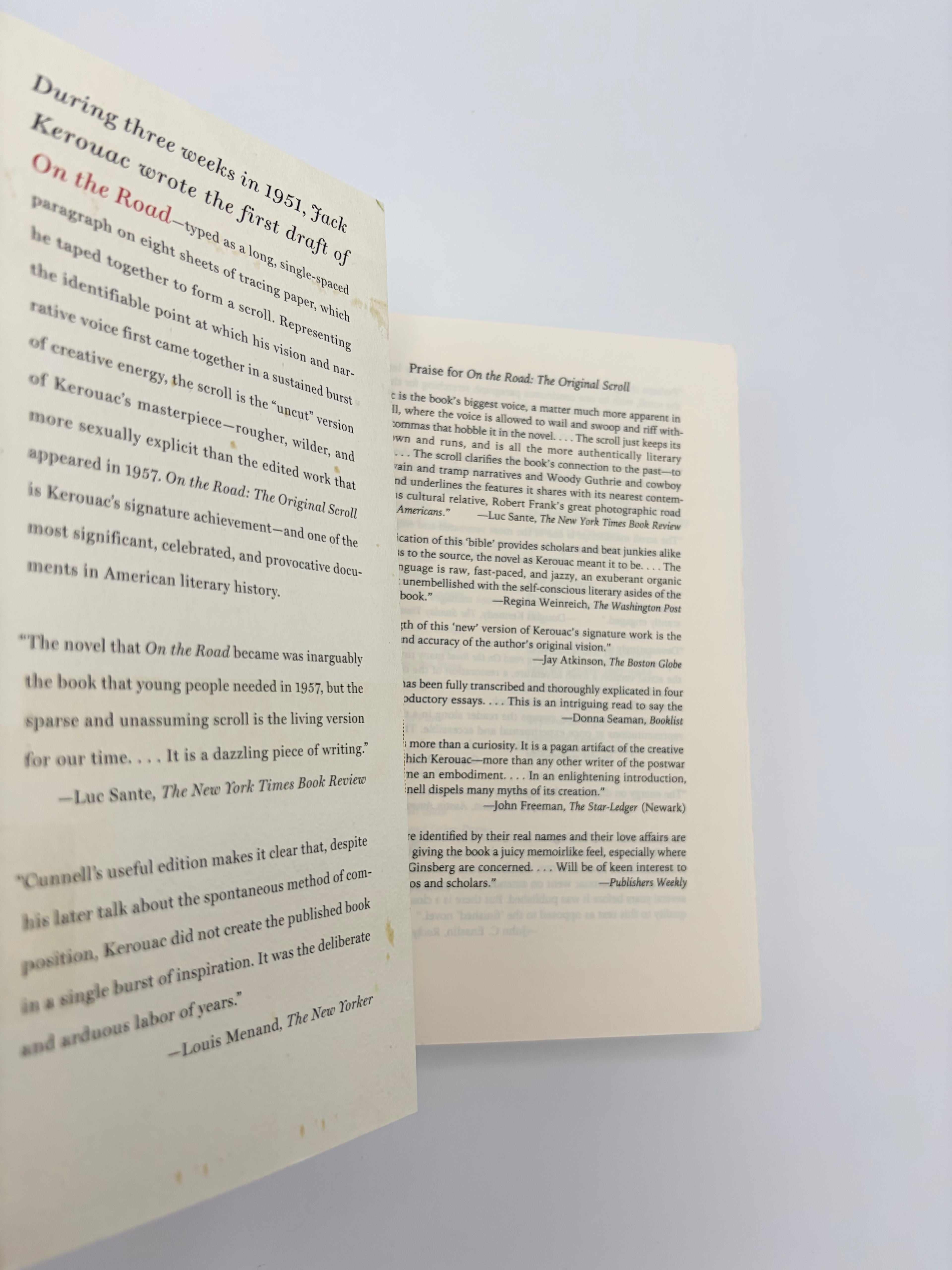 On the Road: The Original Scroll by Jack Kerouac - Penguin Classics Deluxe Edition