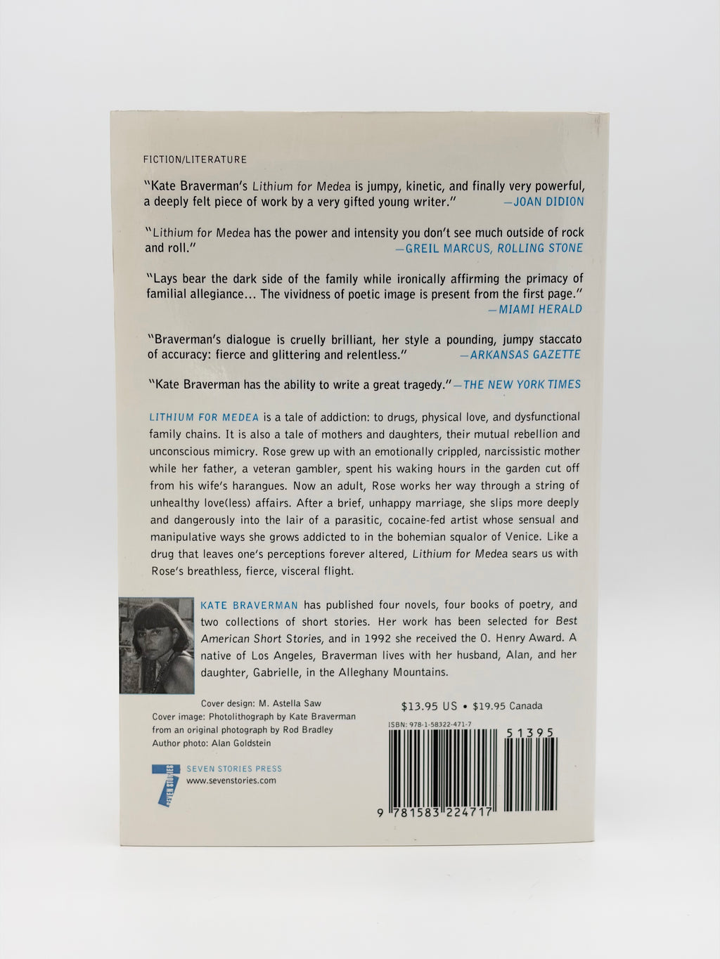 Lithium for Medea by Kate Braverman