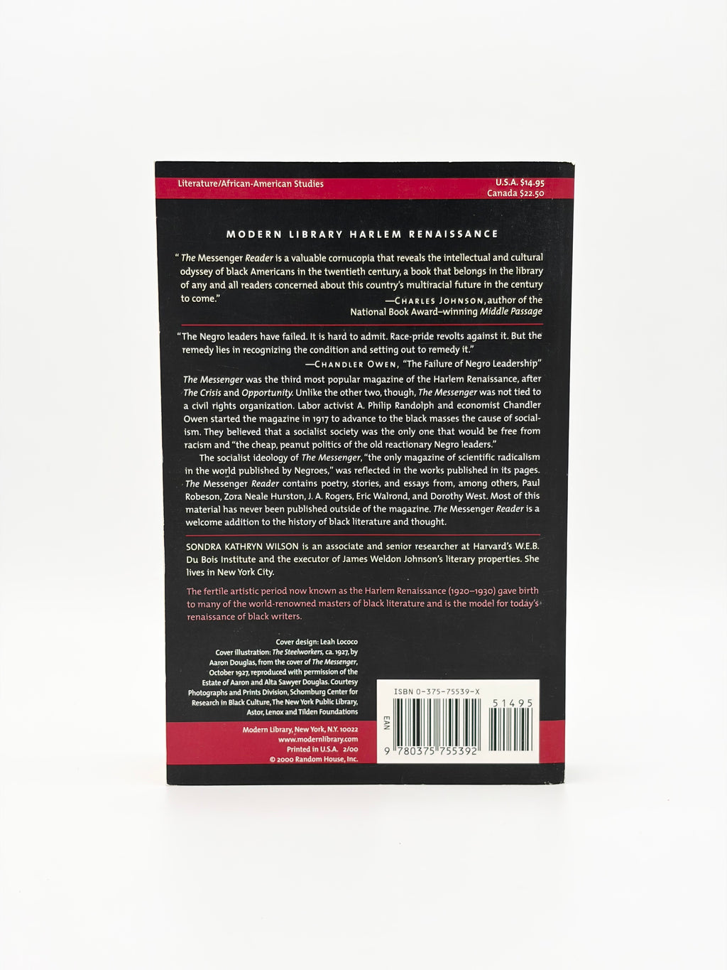 Modern Library's Harlem Renaissance Readers edited by Sondra Kathryn Wilson
