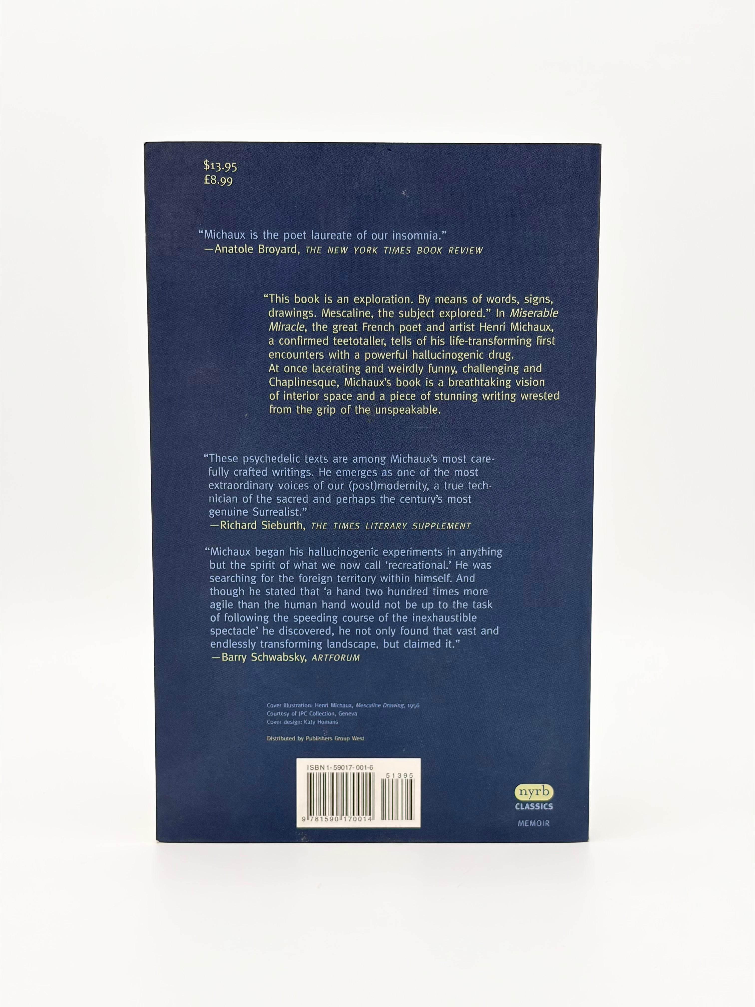 Miserable Miracle by Henri Michaux - NYRB Classics