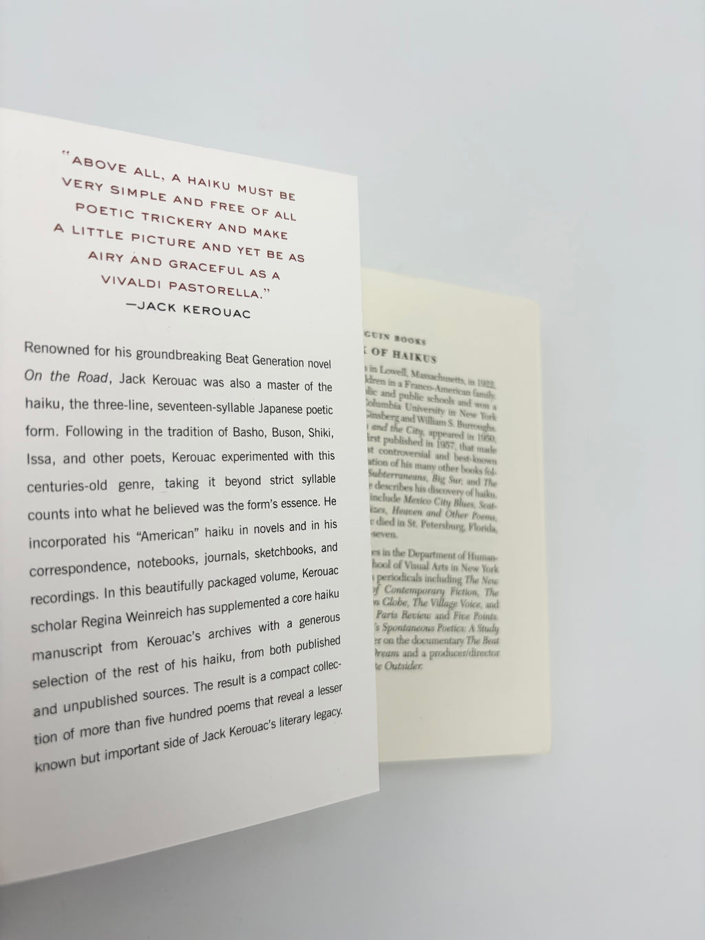 Jack Kerouac - Book of Haikus edited by Regina Weinreich