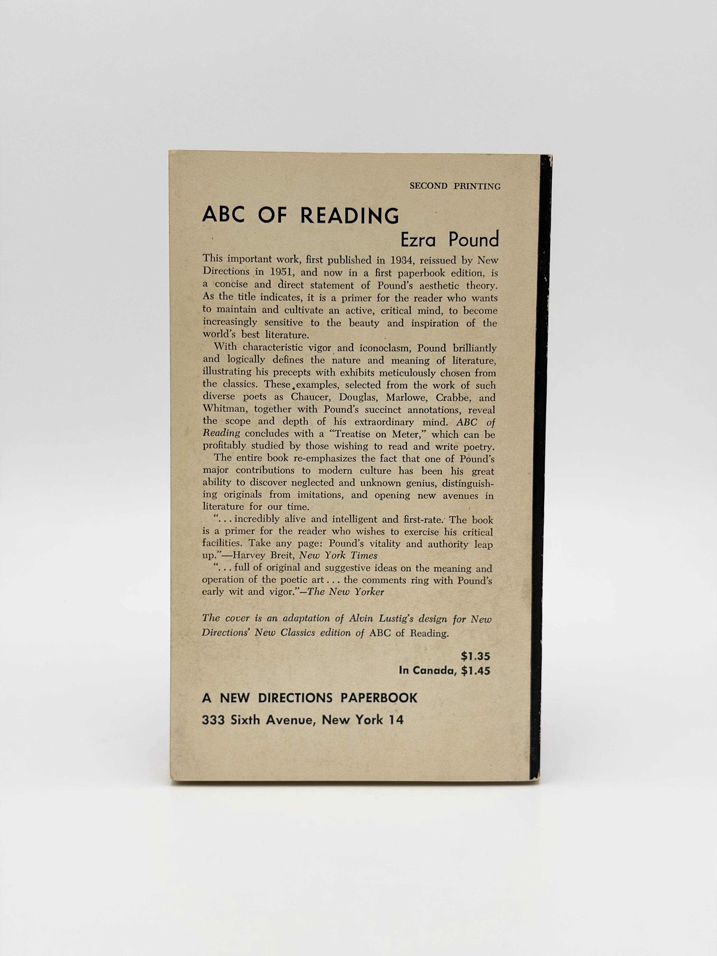 ABC of Reading by Ezra Pound