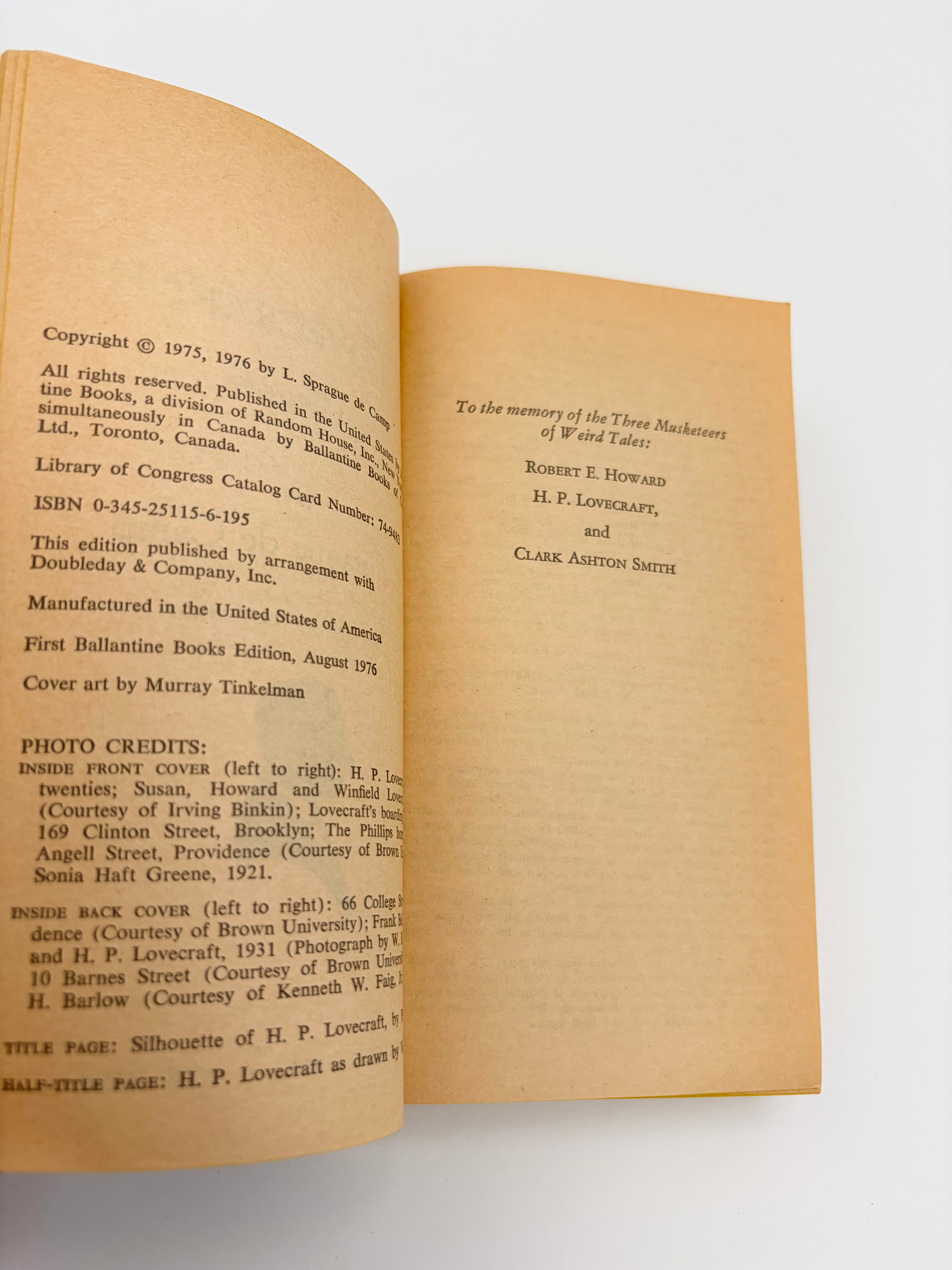 Lovecraft: A Biography by L. Sprague De Camp