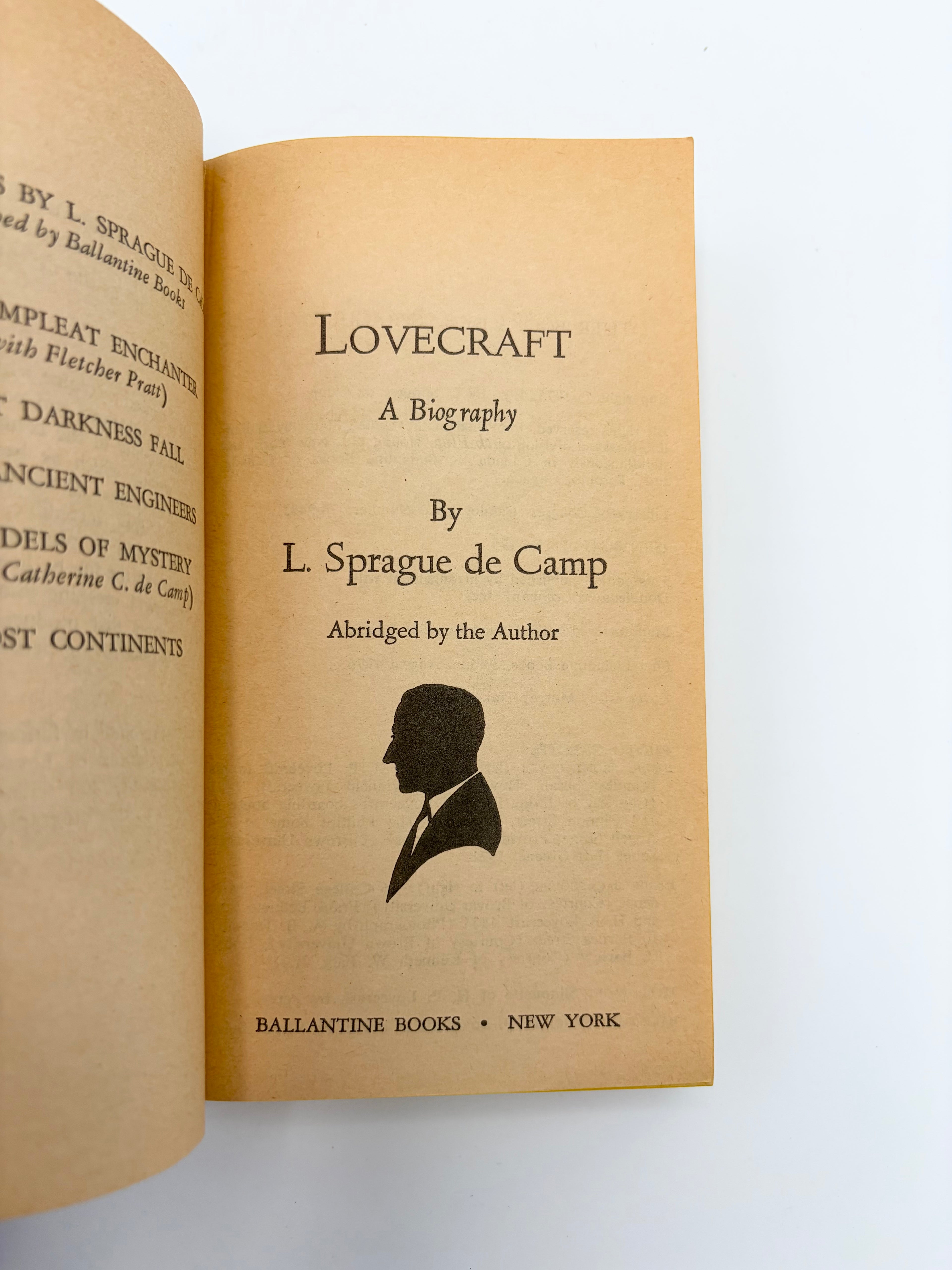 Lovecraft: A Biography by L. Sprague De Camp