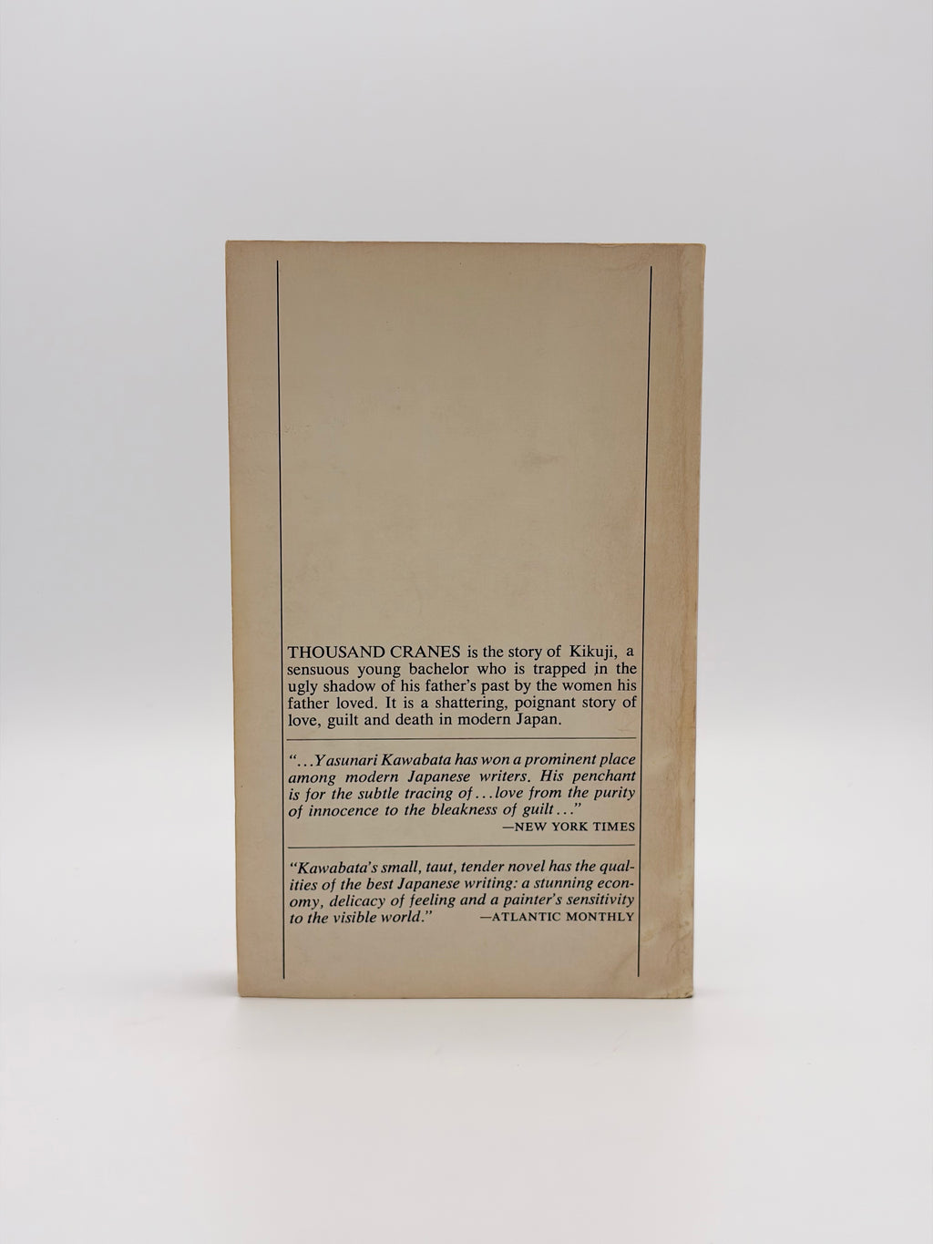 Thousand Cranes by Yasunari Kawabata