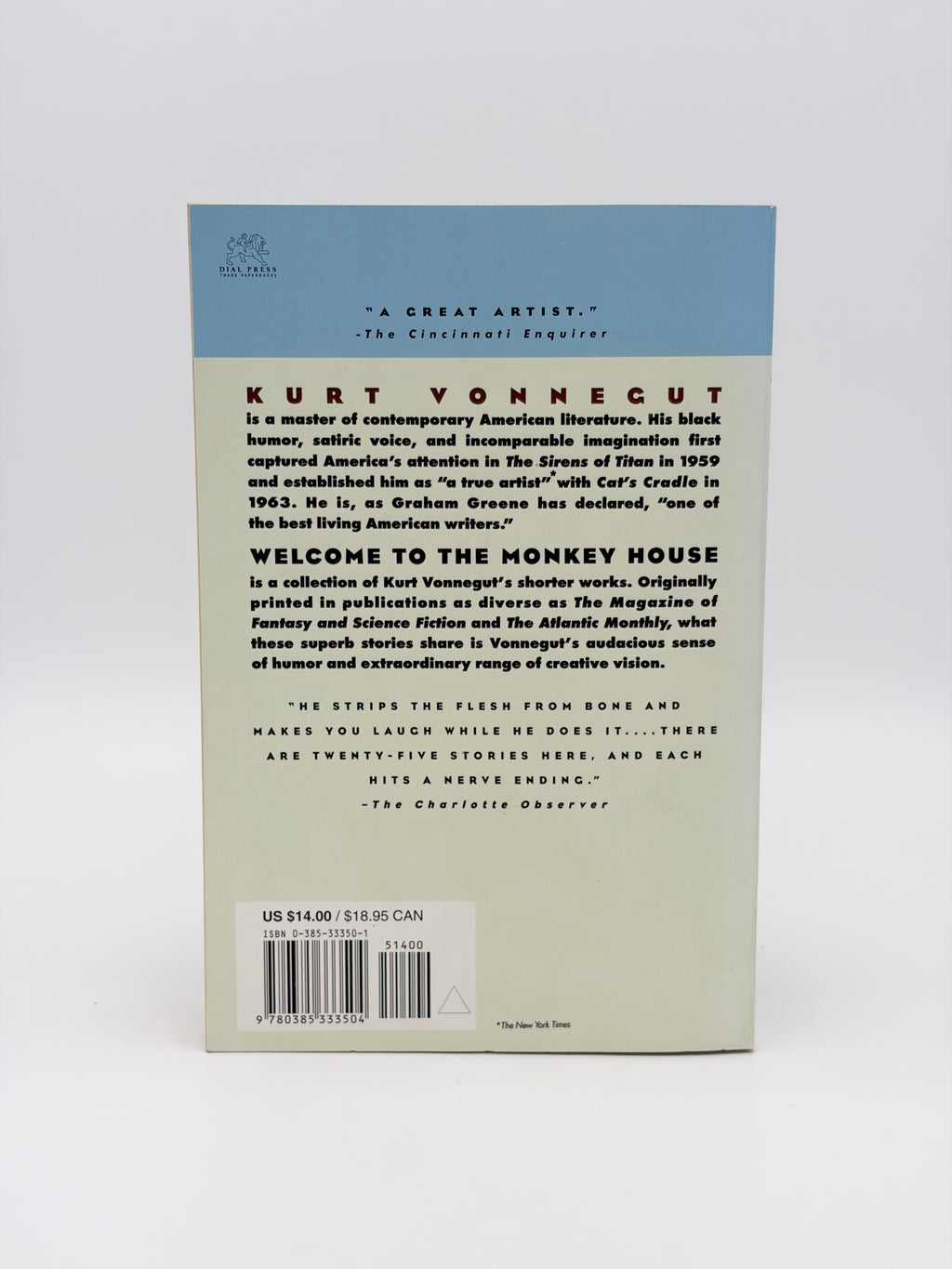 Welcome to the Monkey House by Kurt Vonnegut, Jr.