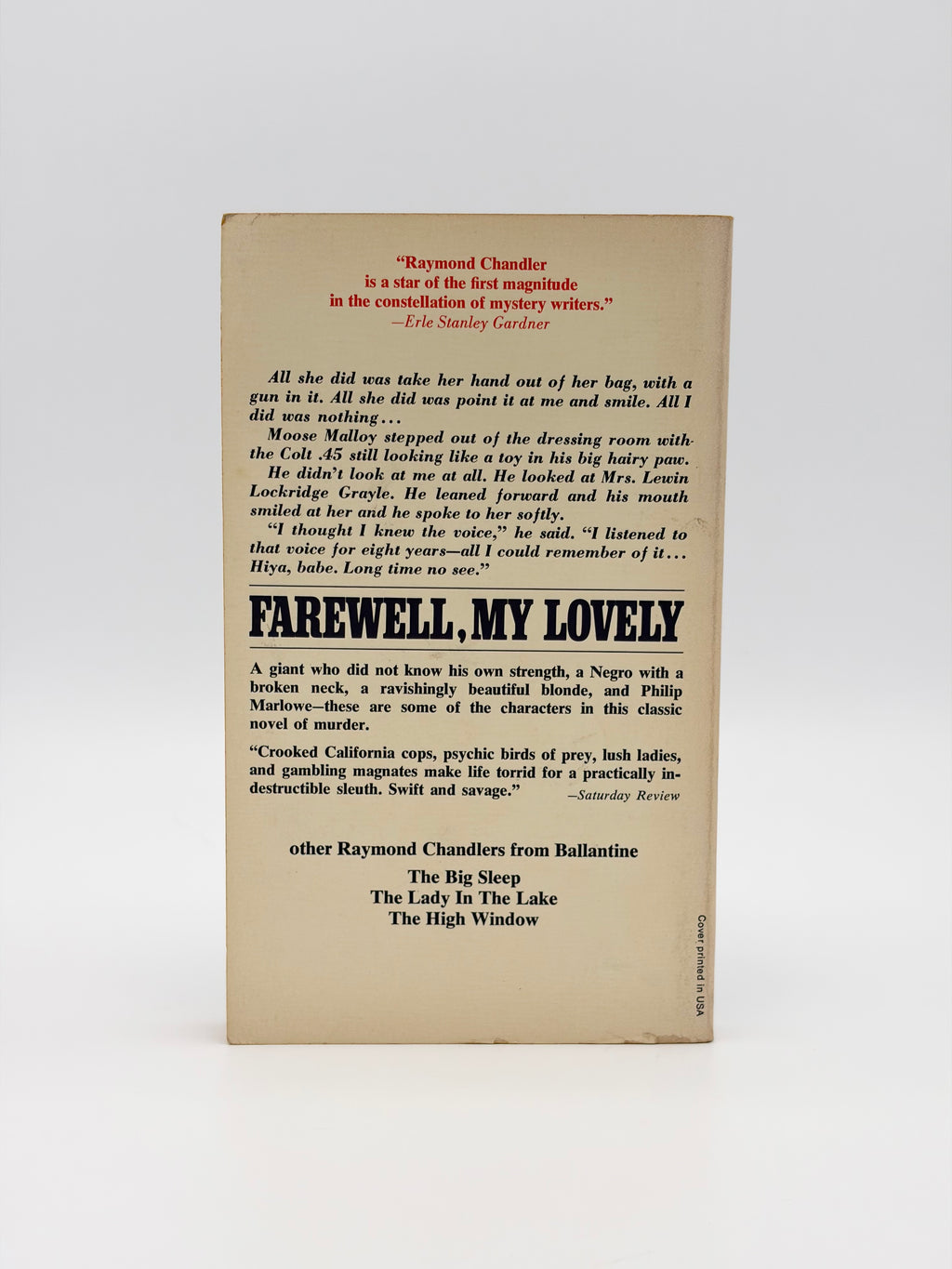 Farewell, My Lovely by Raymond Chandler