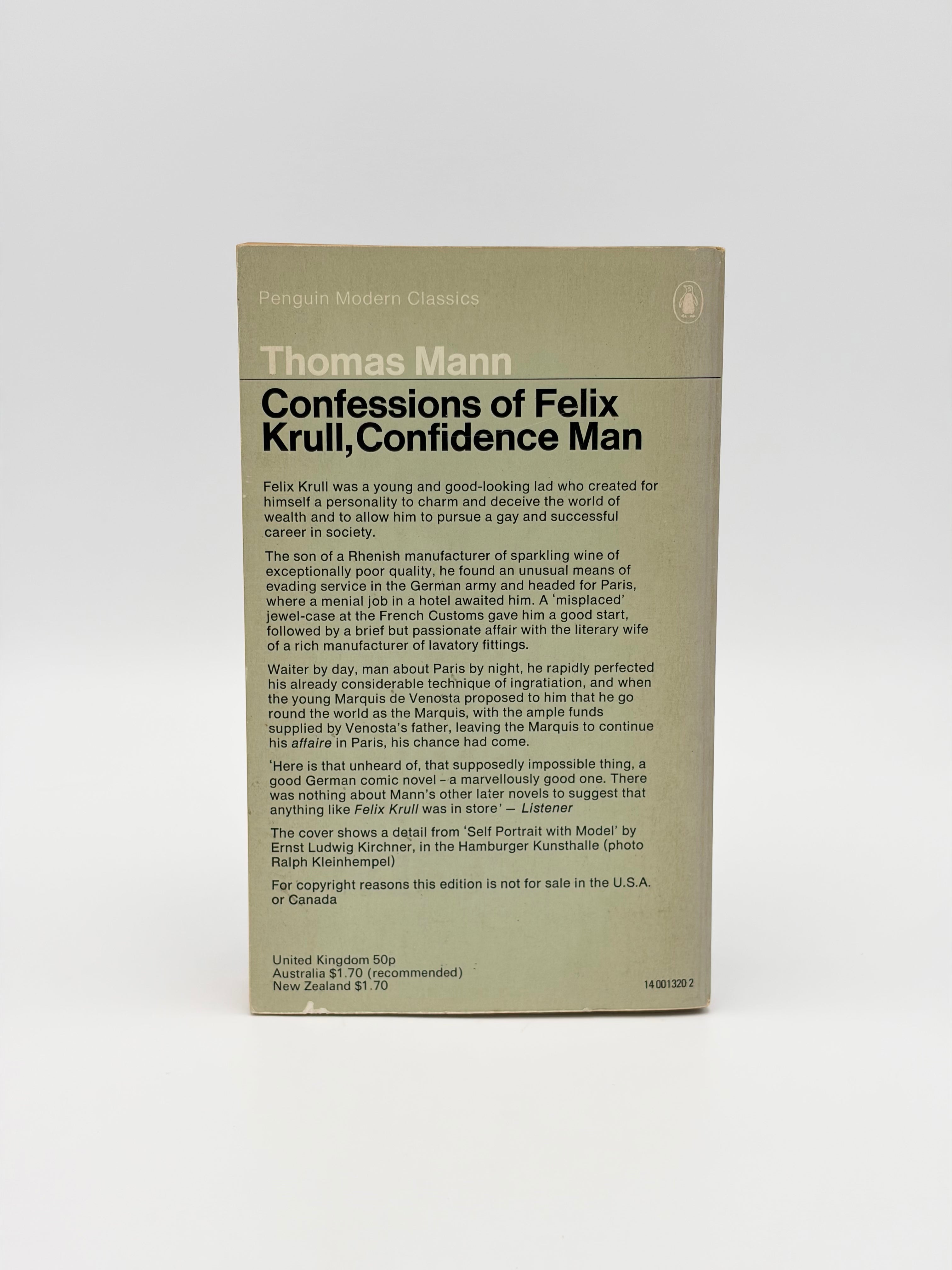 Confessions of Felix Krull, Confidence Man by Thomas Mann