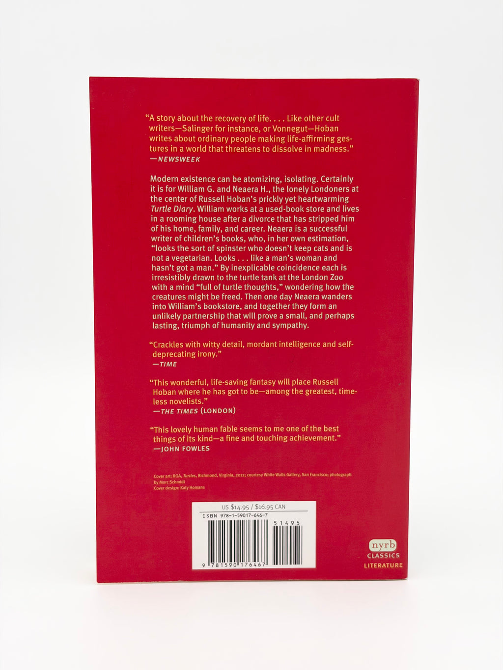 Turtle Diary by Russell Hoban - NYRB Classics