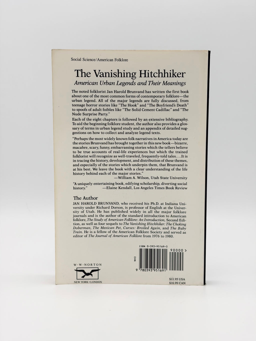 The Vanishing Hitchhiker - American Urban Legends and Their Meanings by Jan Harold Brunvand