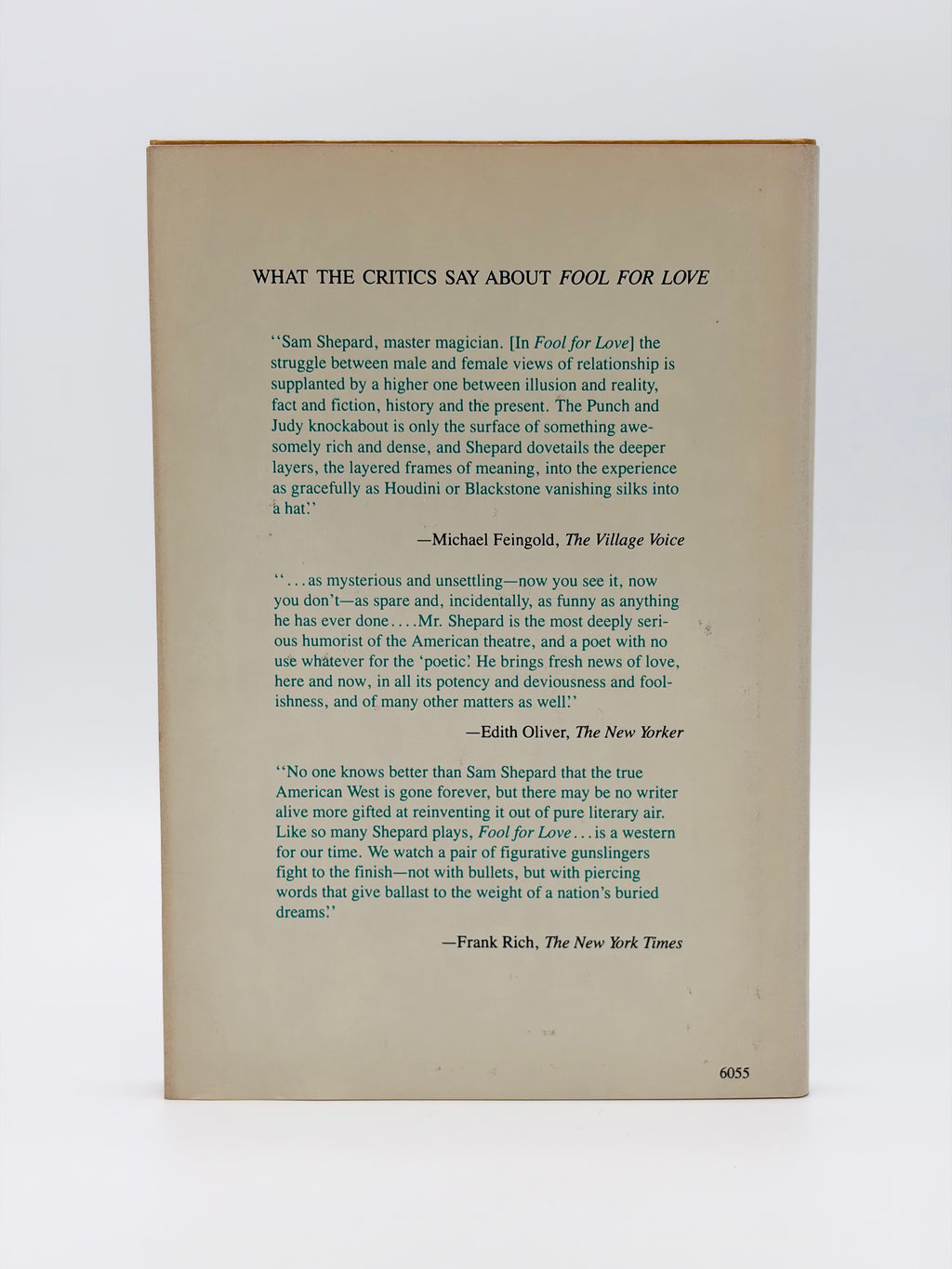 Fool for Love + True West by Sam Shepard