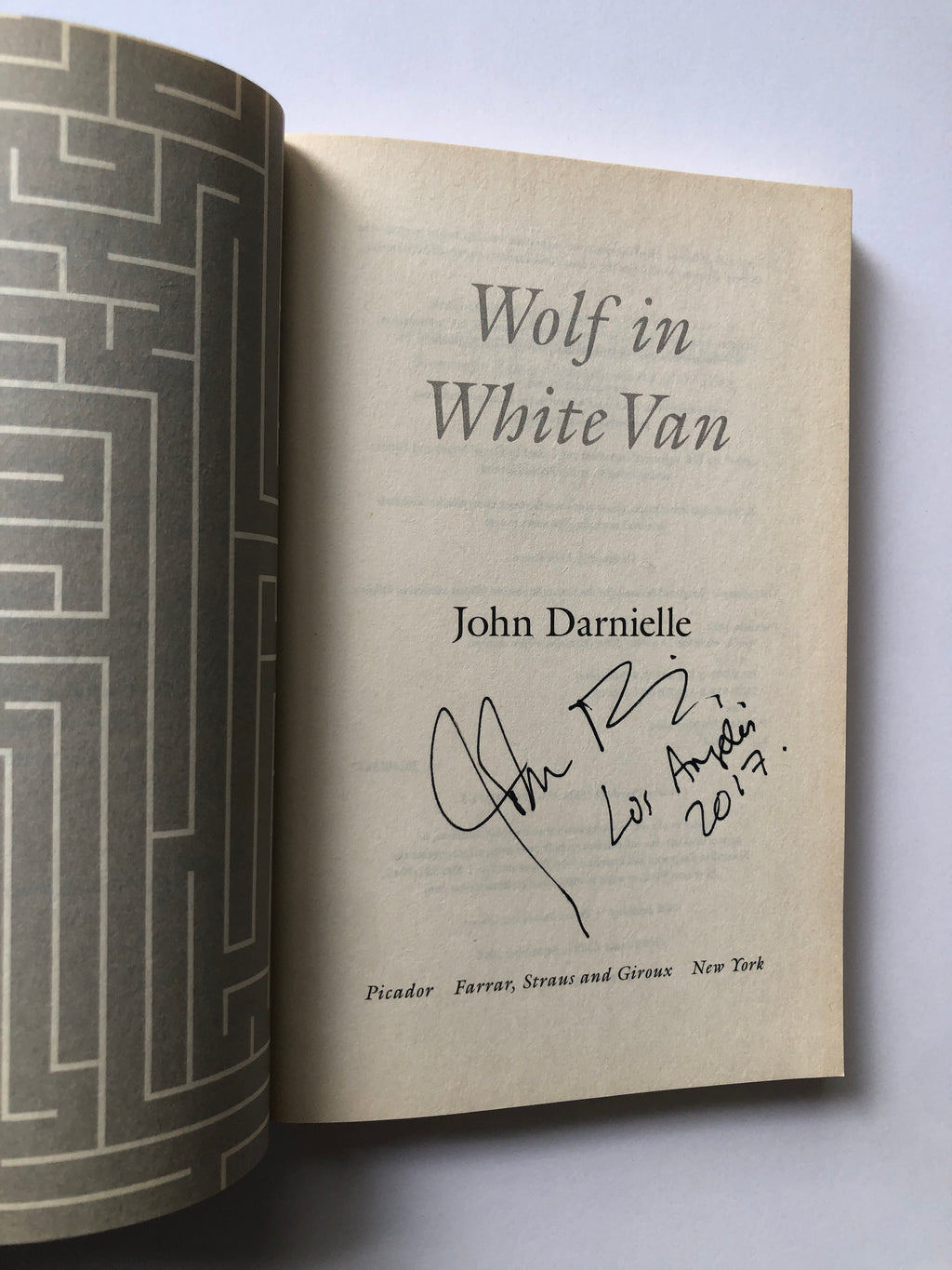 Wolf in White Van by John Darnielle (Signed)