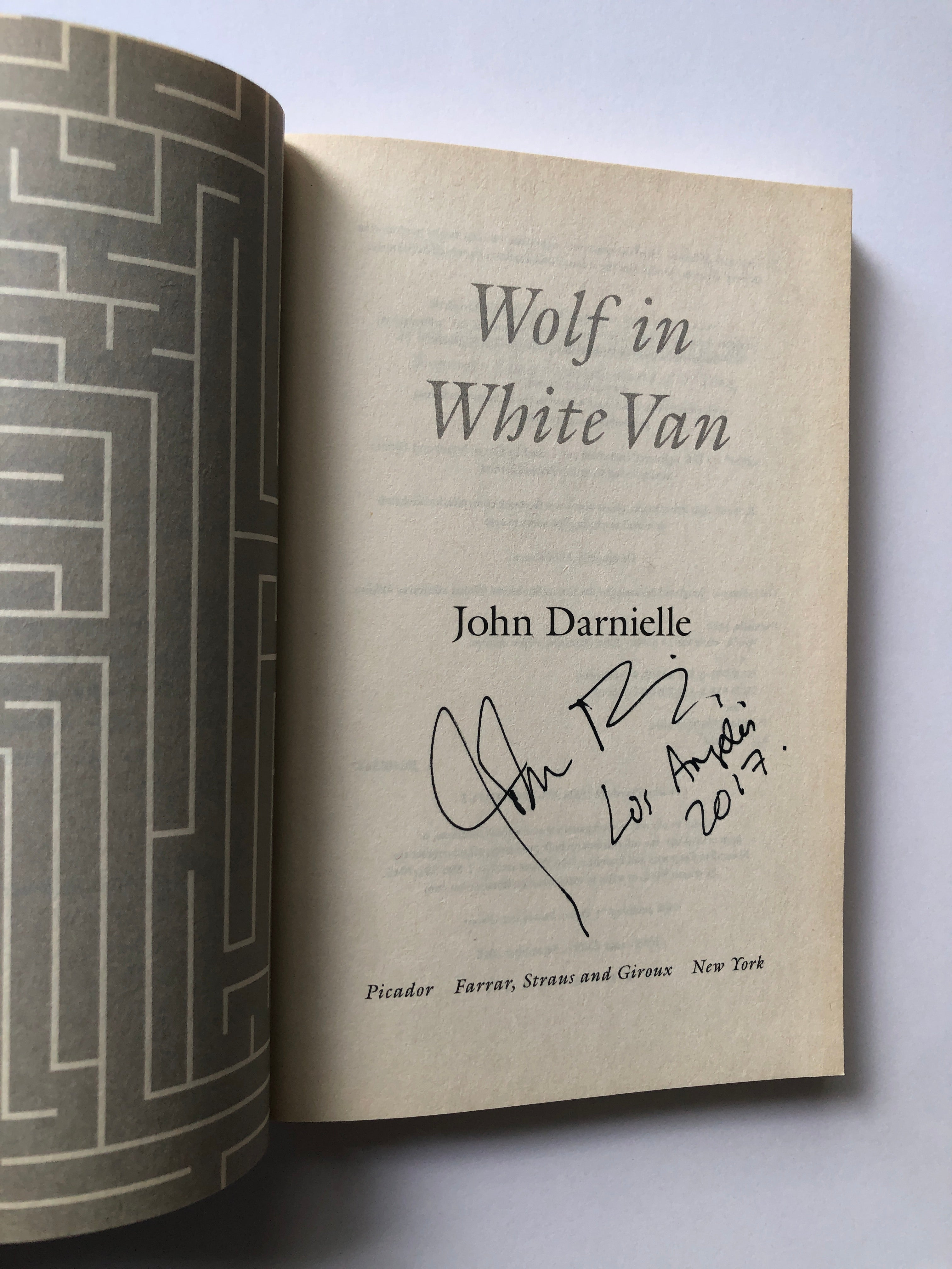 Wolf in White Van by John Darnielle (Signed)