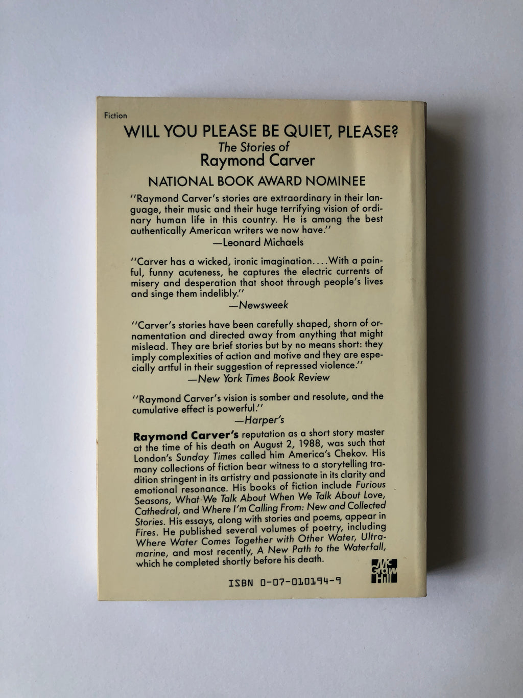 Will You Please Be Quiet, Please? - Stories by Raymond Carver