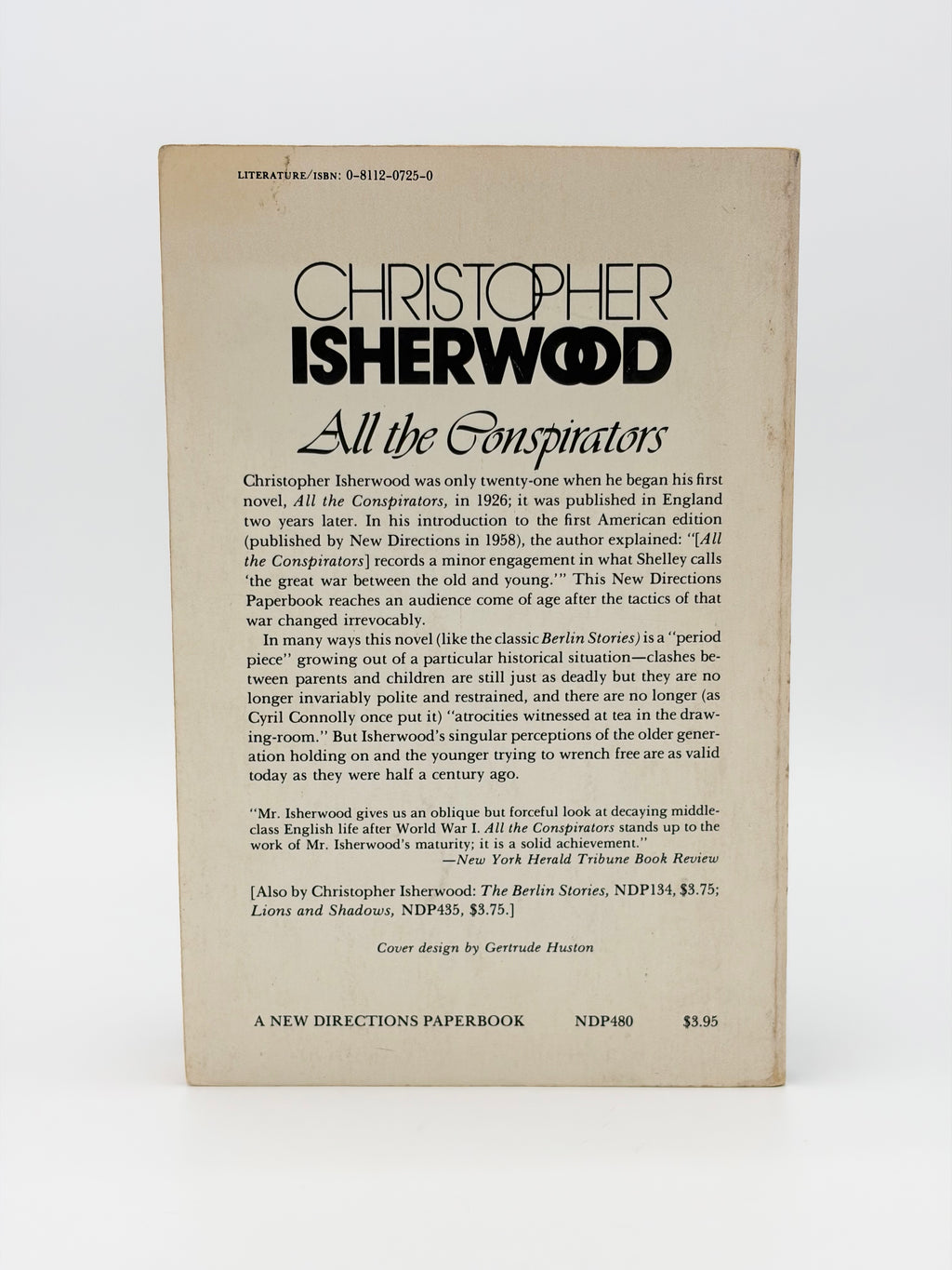 All the Conspirators by Christopher Isherwood