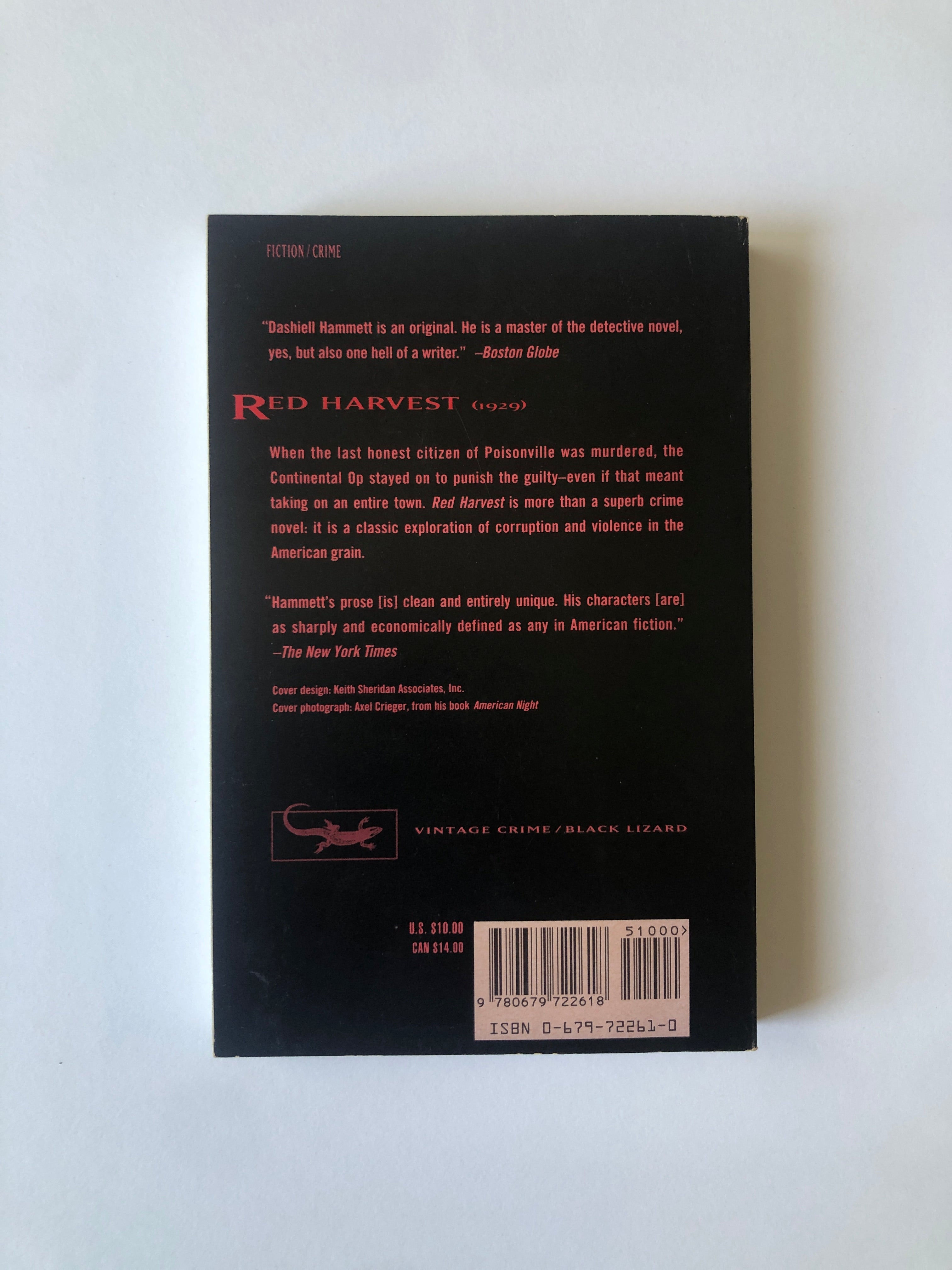 Red Harvest by Dashiell Hammett