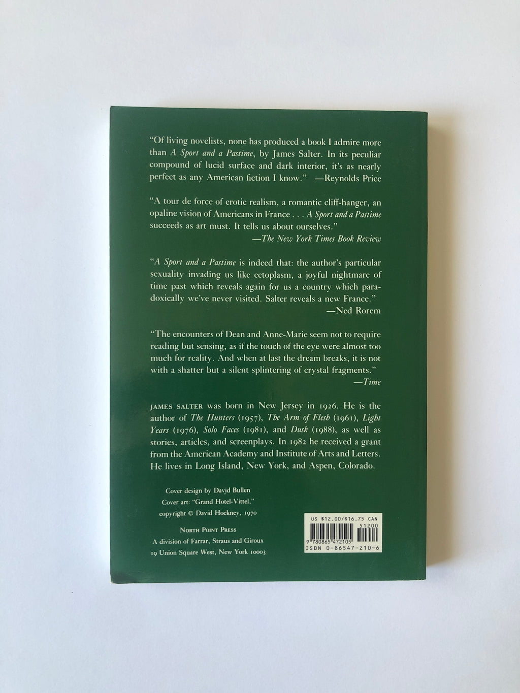 A Sport and a Pastime by James Salter