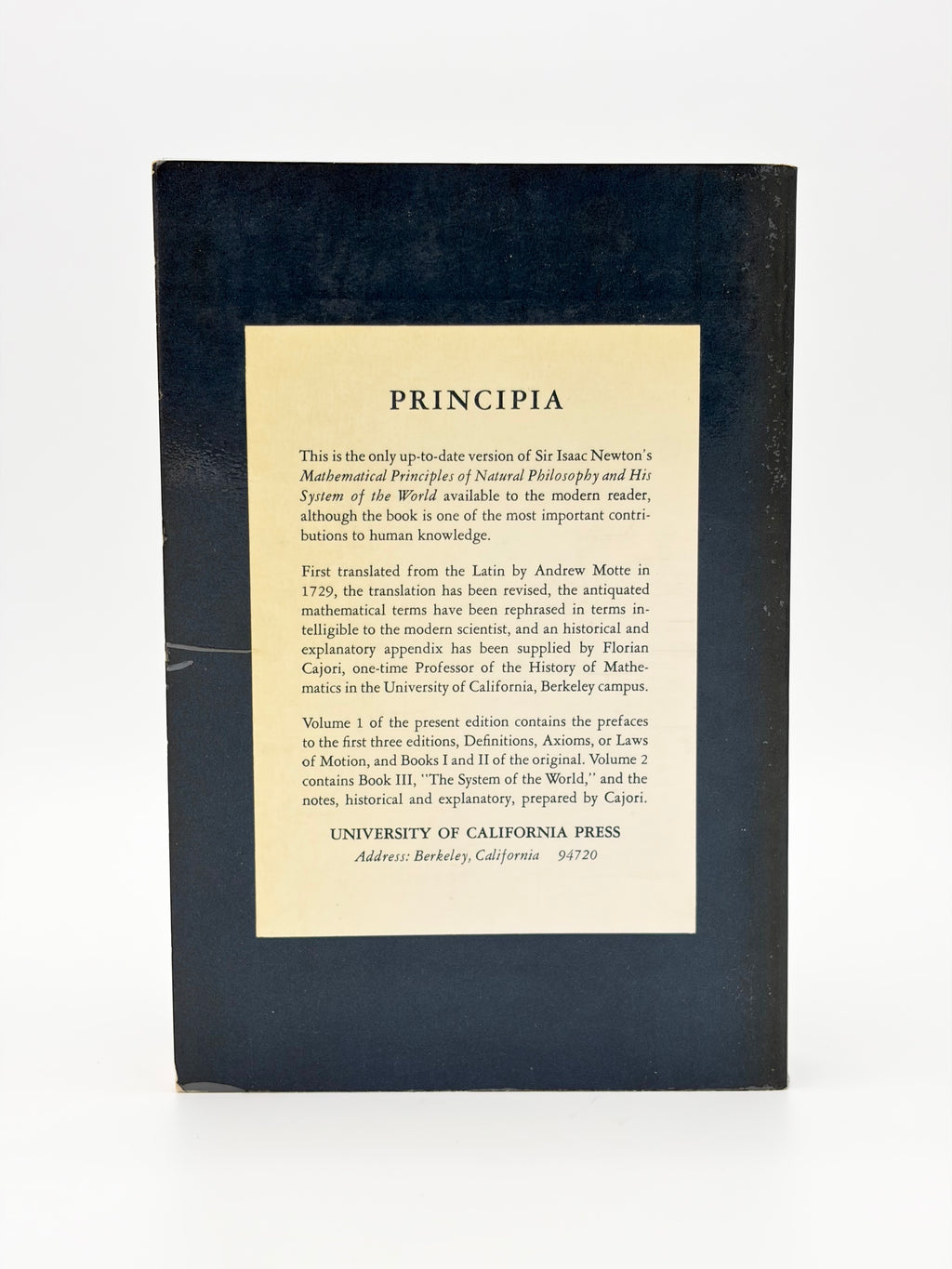 Principia by Sir Isaac Newton