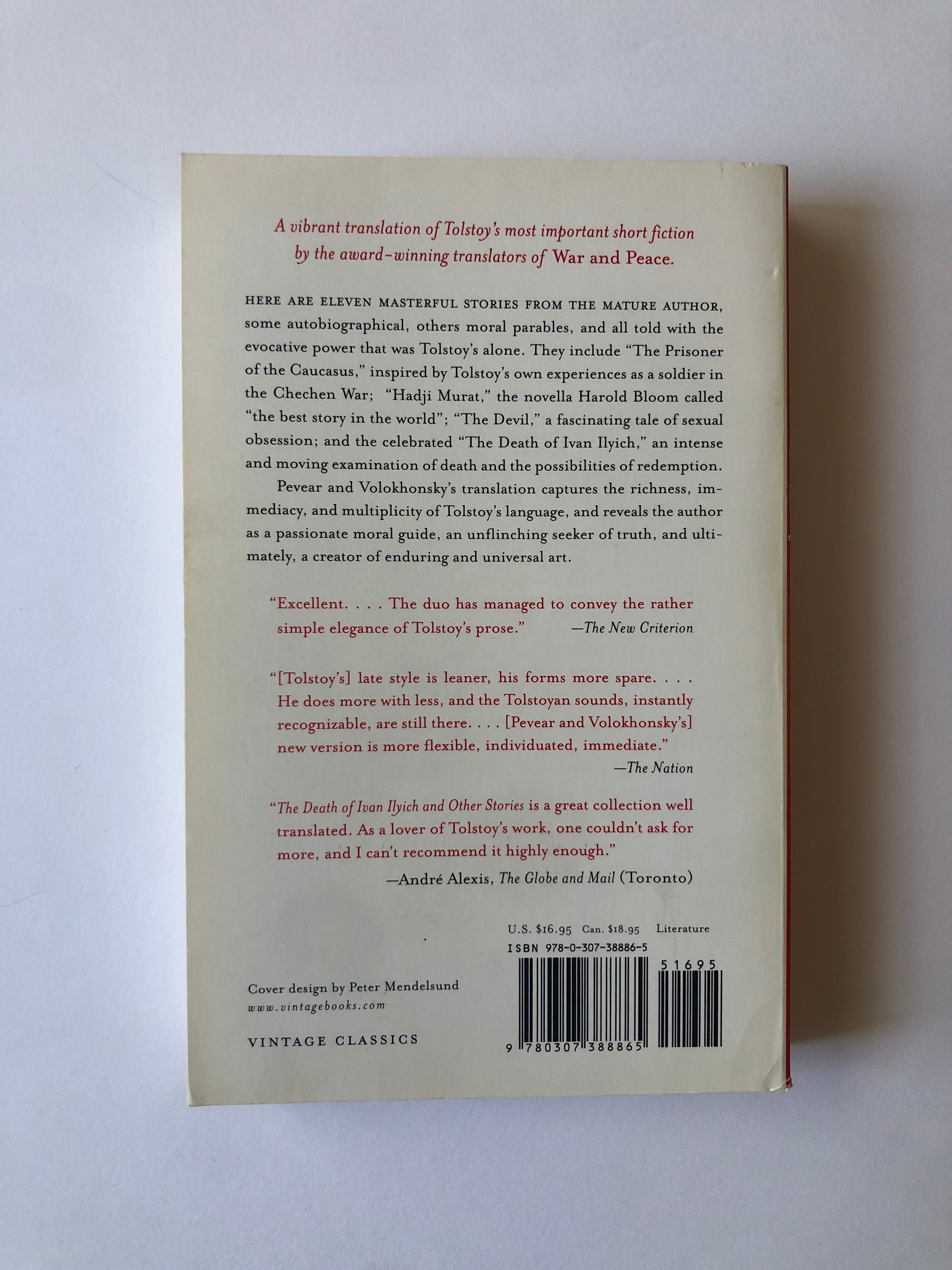 The Death of Ivan Ilyich & Other Stories by Leo Tolstoy