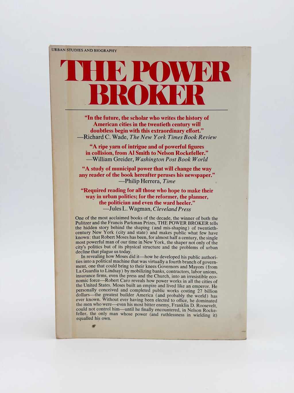 The Power Broker - Robert Moses and the Fall of New York by Robert A. Caro