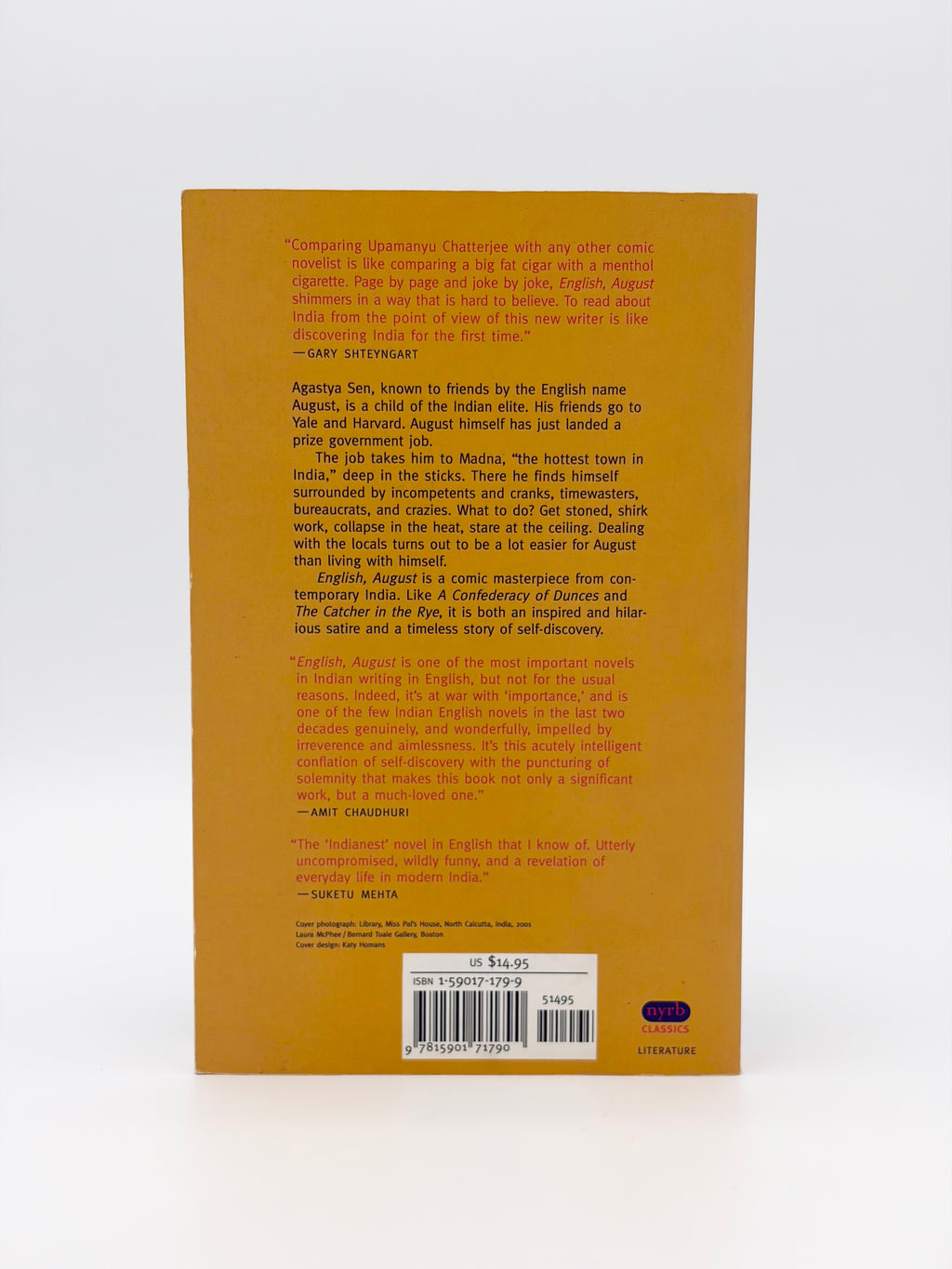 English, August - An Indian Story by Upamanyu Chatterjee - NYRB Classics