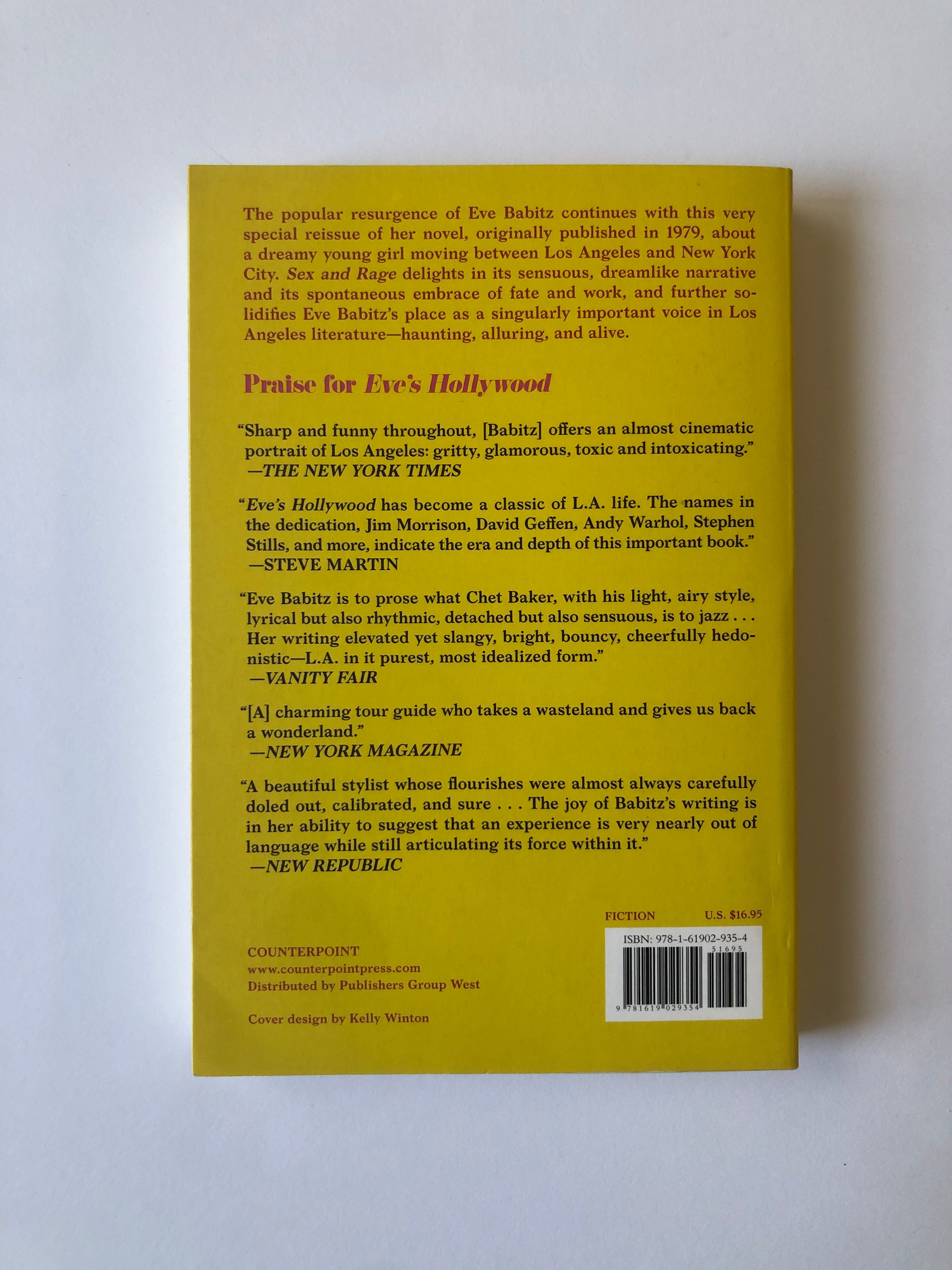 Sex and Rage by Eve Babitz