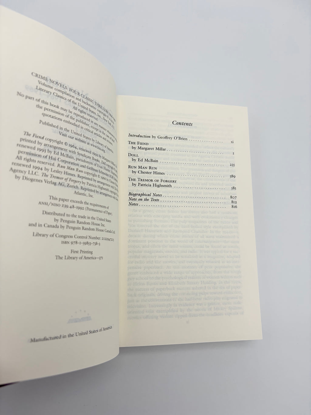 Crime Novels: Four Classic Thrillers 1964-1969 - The Library of America