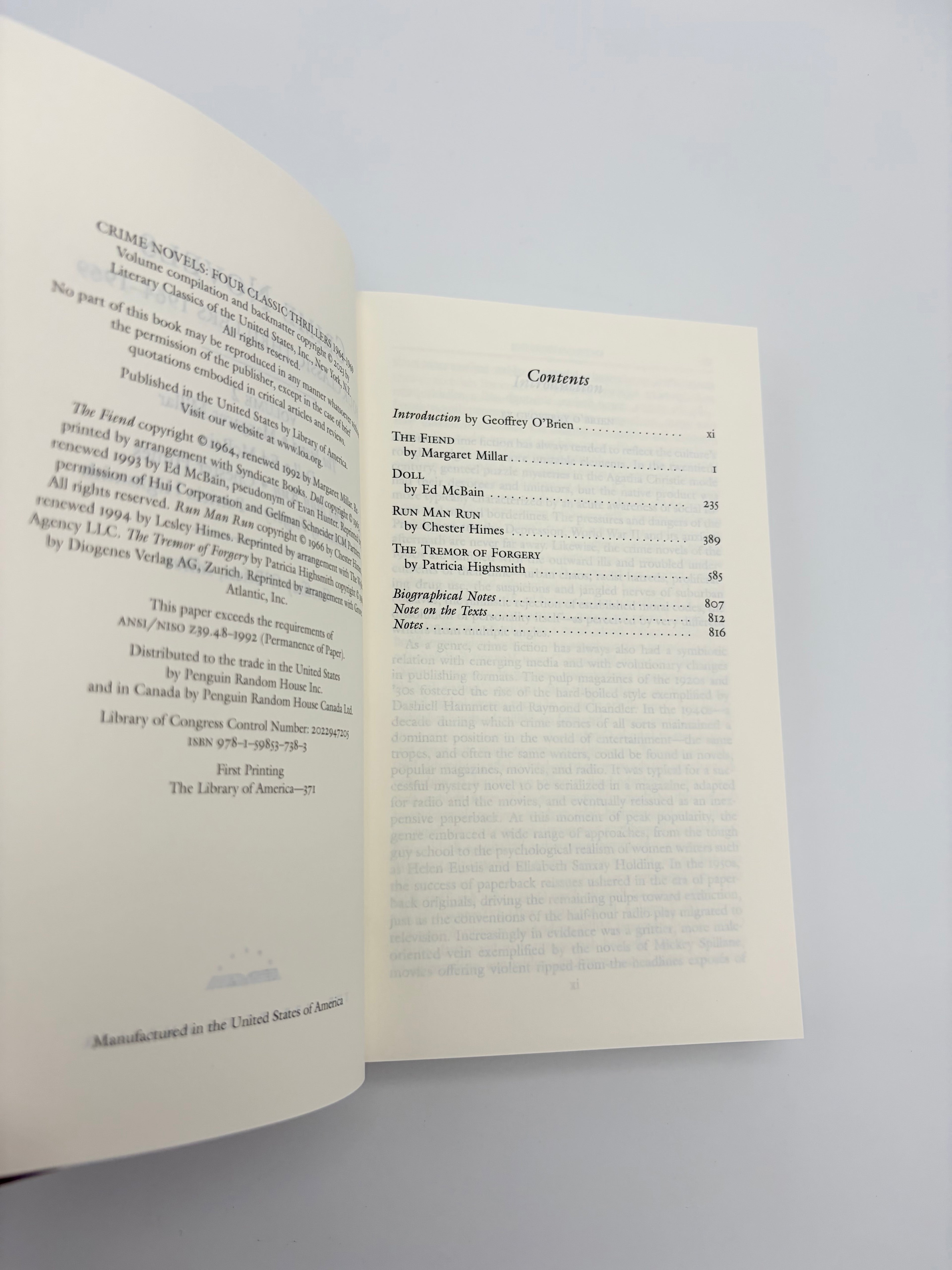 Crime Novels: Four Classic Thrillers 1964-1969 - The Library of America
